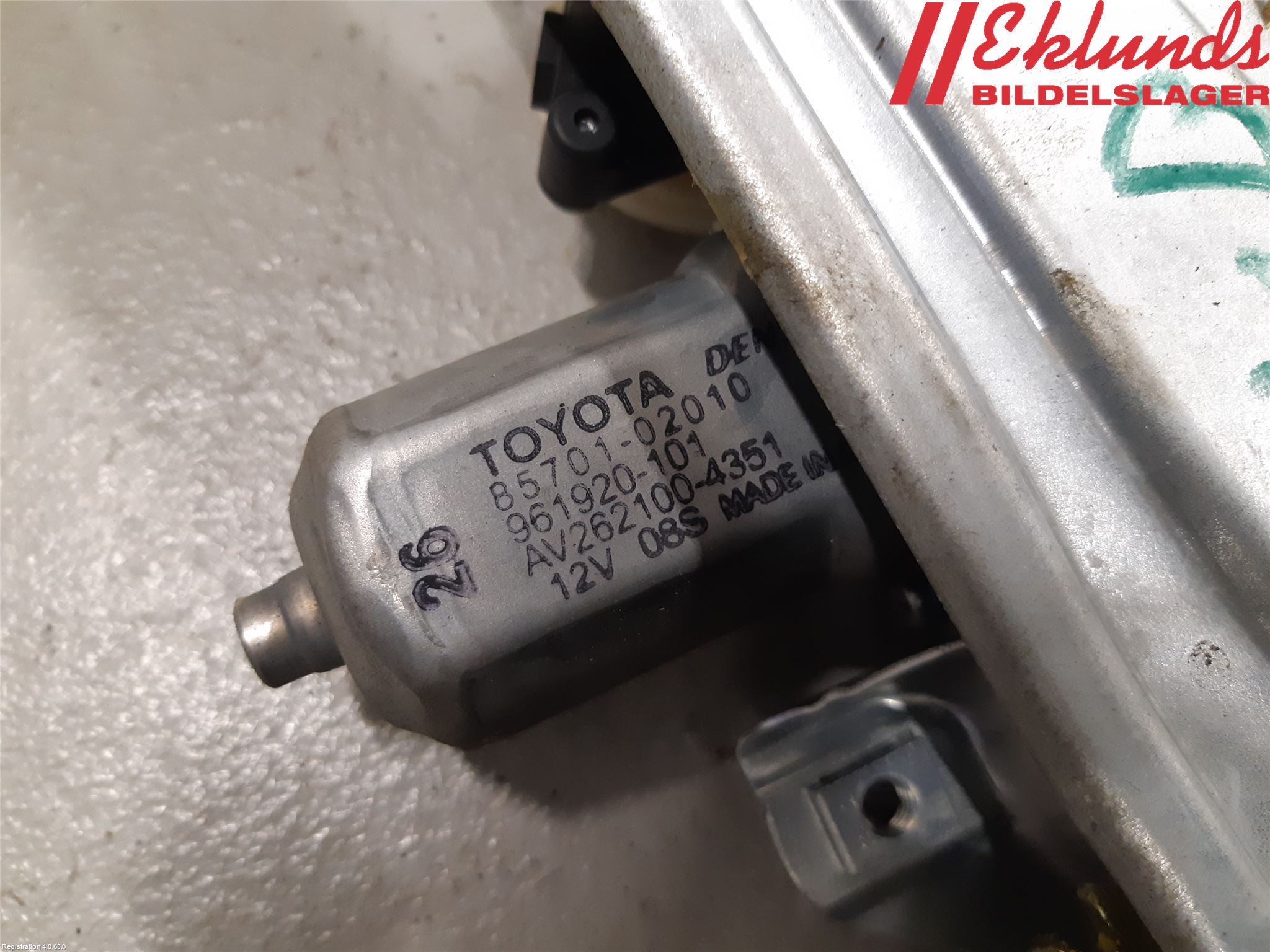 Toyota AVENSIS 16-18 Fönsterhiss El Kompl