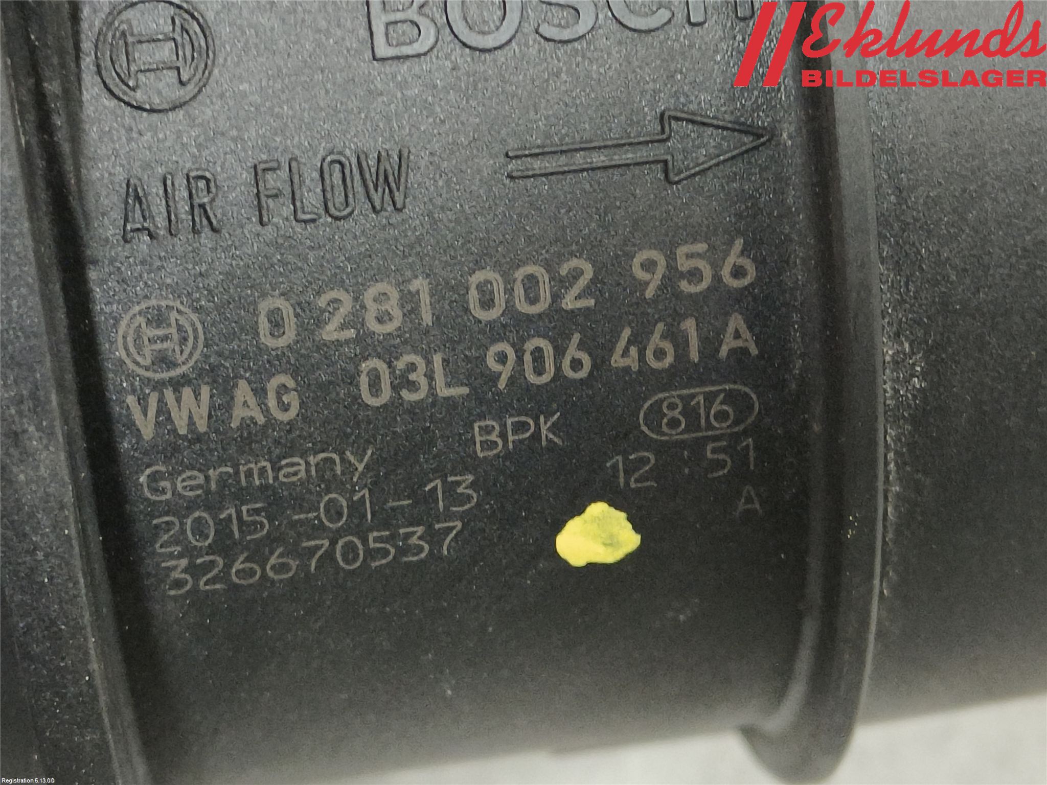 Audi A6/S6 4G 11-18 Injluftmassamätare
