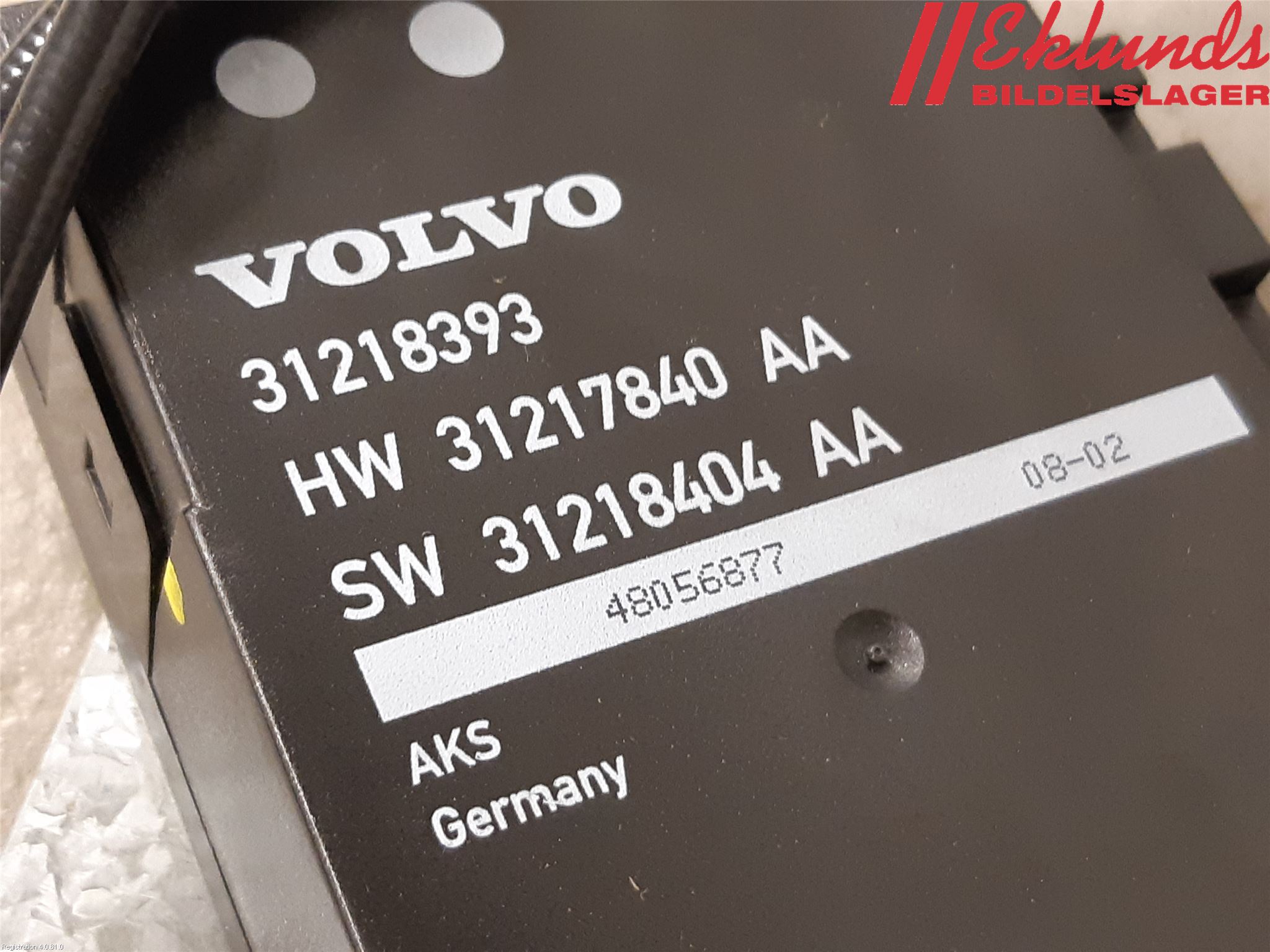 Volvo V70 08-13 Bakluckeöppnare Automatisk