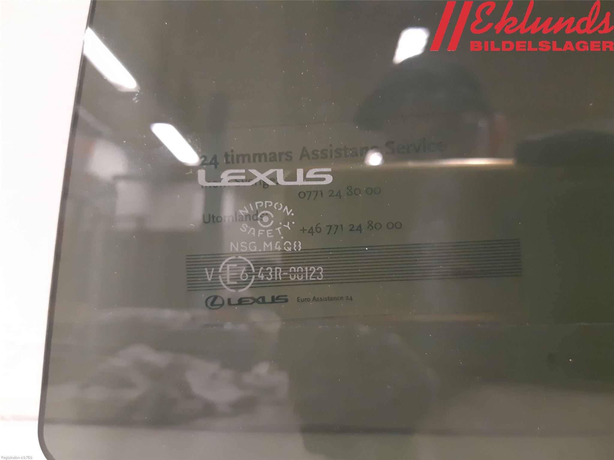 Lexus ES 250/300/330 Dörruta Bak Vänster