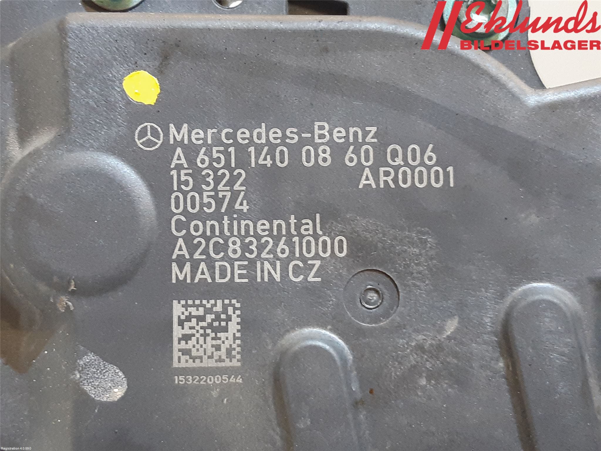 Mercedes-Benz MB SPRINTER (W906) 06-18 Egr Ventil