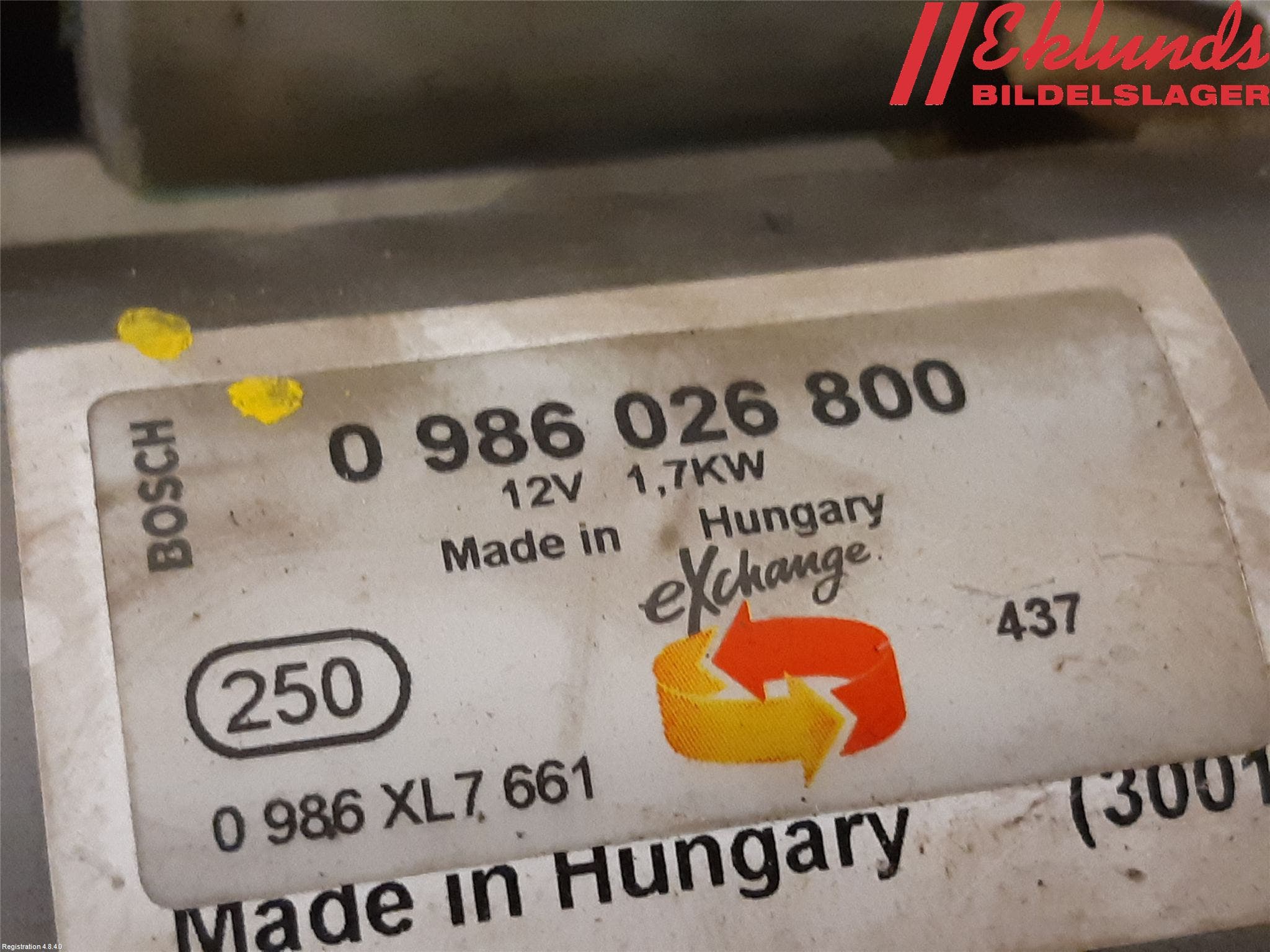 Citroen JUMPER/E-JUMPER 14- Startmotor Diesel