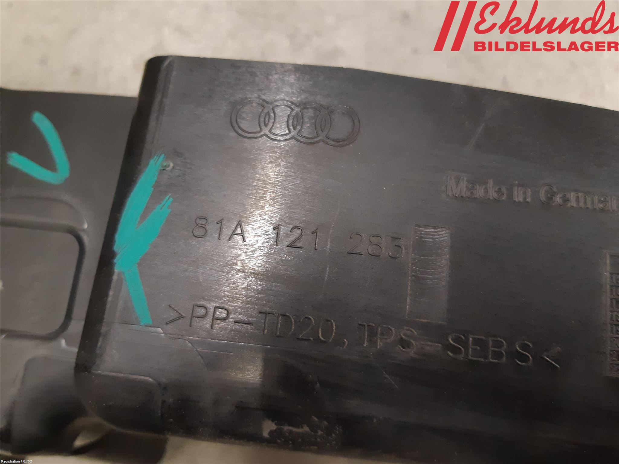 Audi Q2/SQ2 17- Deflektor Plåt-Plast Kylning