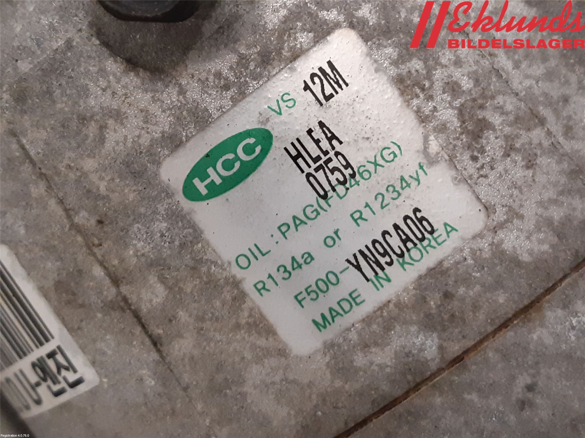 Kia VENGA 10-19 Ac Kompressor