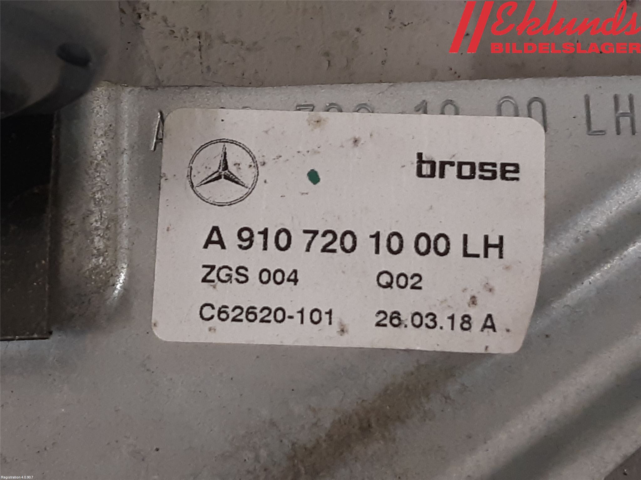 Mercedes-Benz MB SPRINTER (W907/W910) 19- Fönsterhiss El Kompl