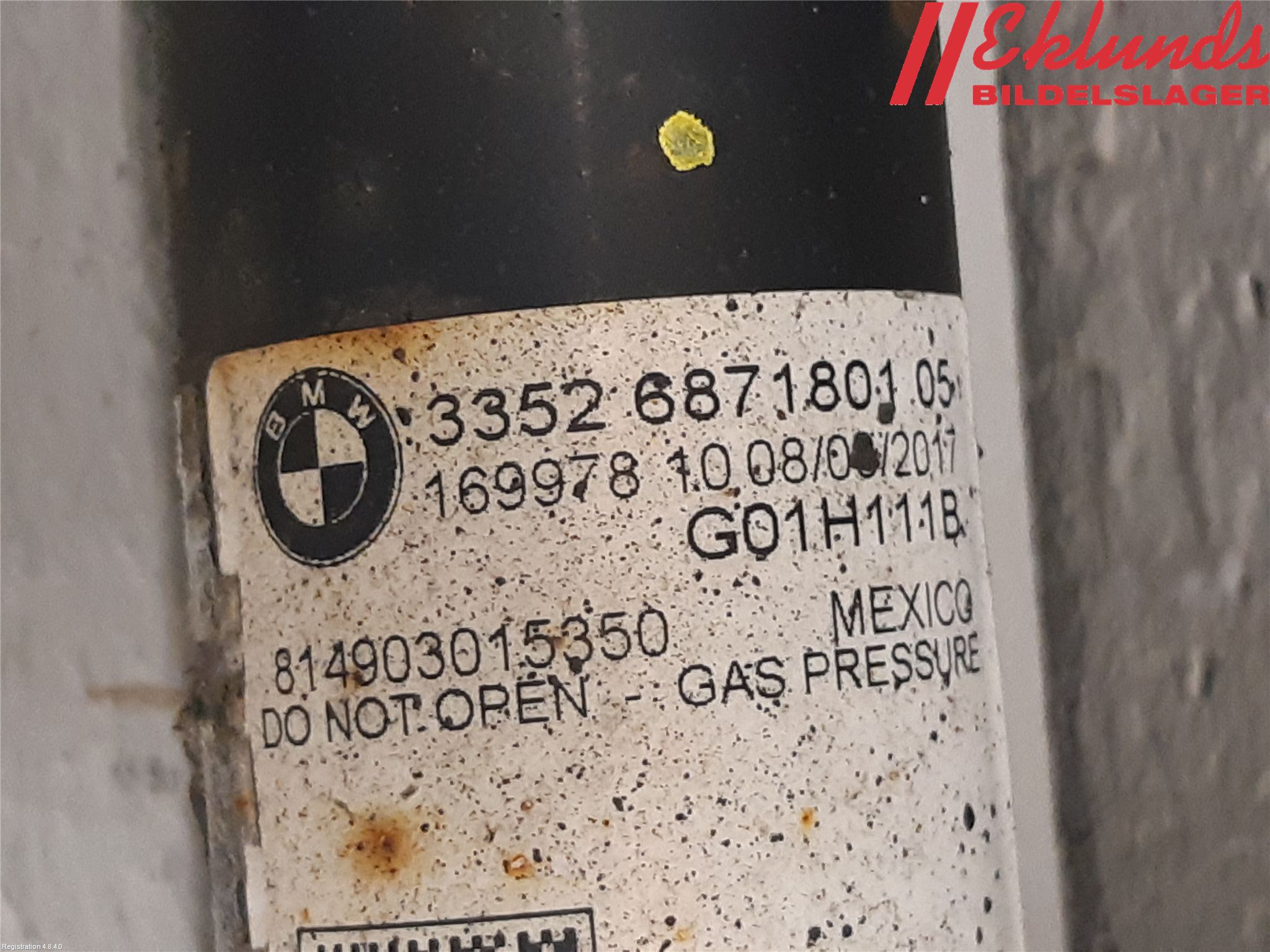 BMW X3 G01 18- Fjäderben Bak Vänster