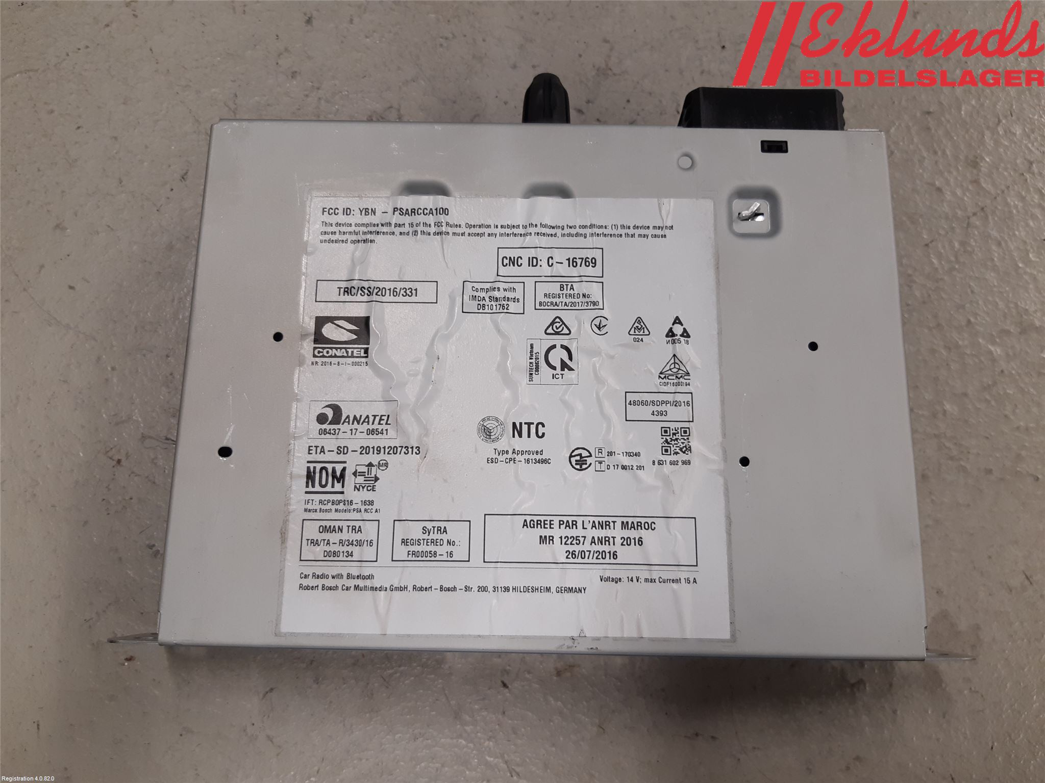 Peugeot 208/E-208 20- Radio-Stereo Förstärkare