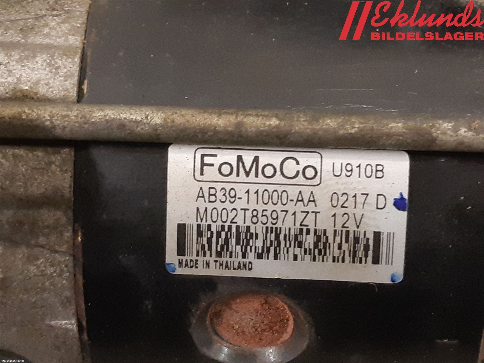 Ford RANGER EU 12-23 Startmotor Diesel