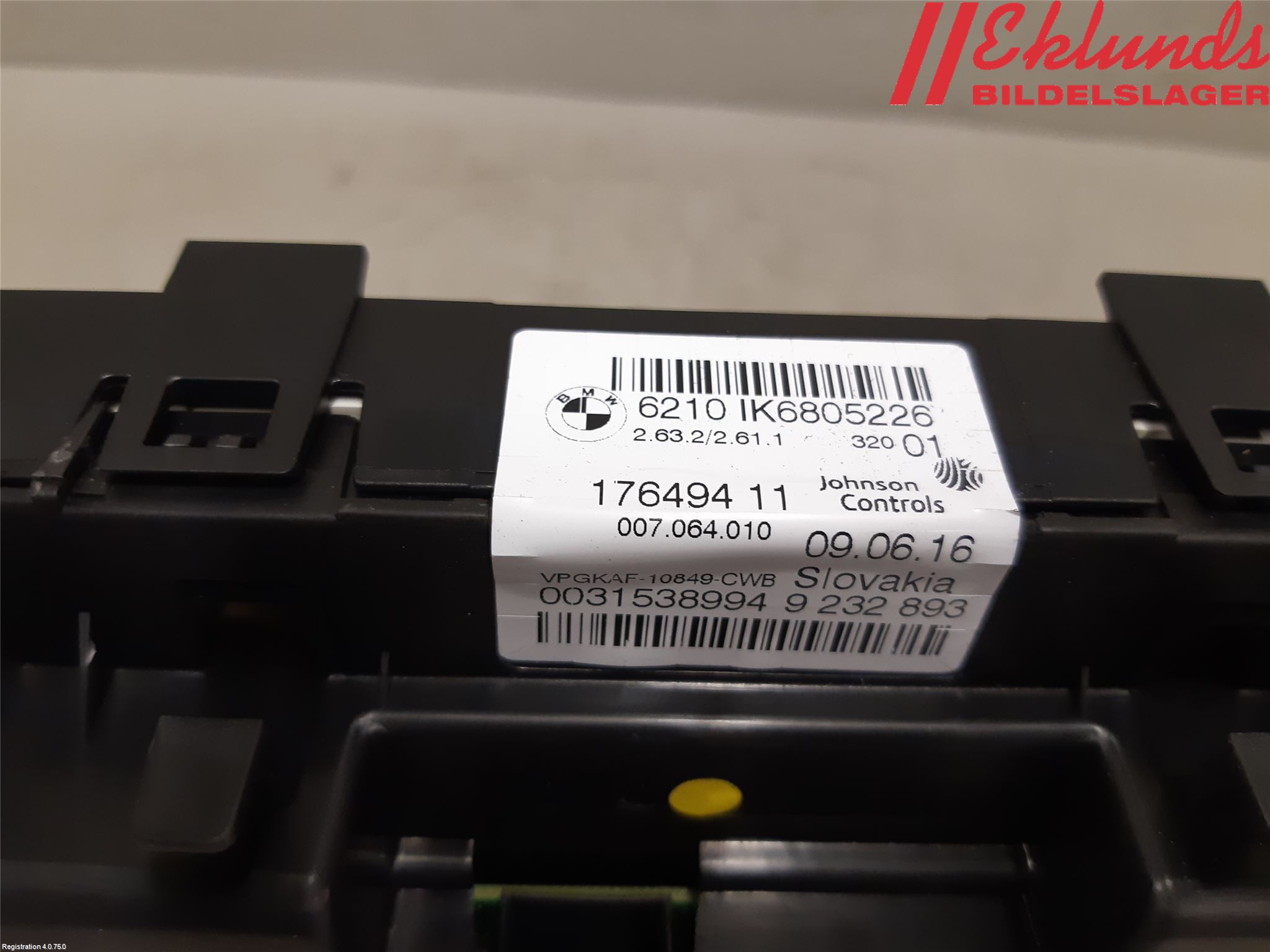 BMW 3 F30/F31/F80 12-19 Instrument Komb