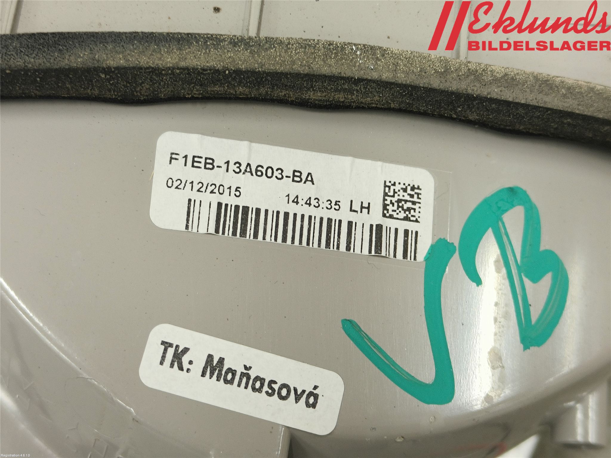 Ford FOCUS 15-18 Bakljus Lucka Vä