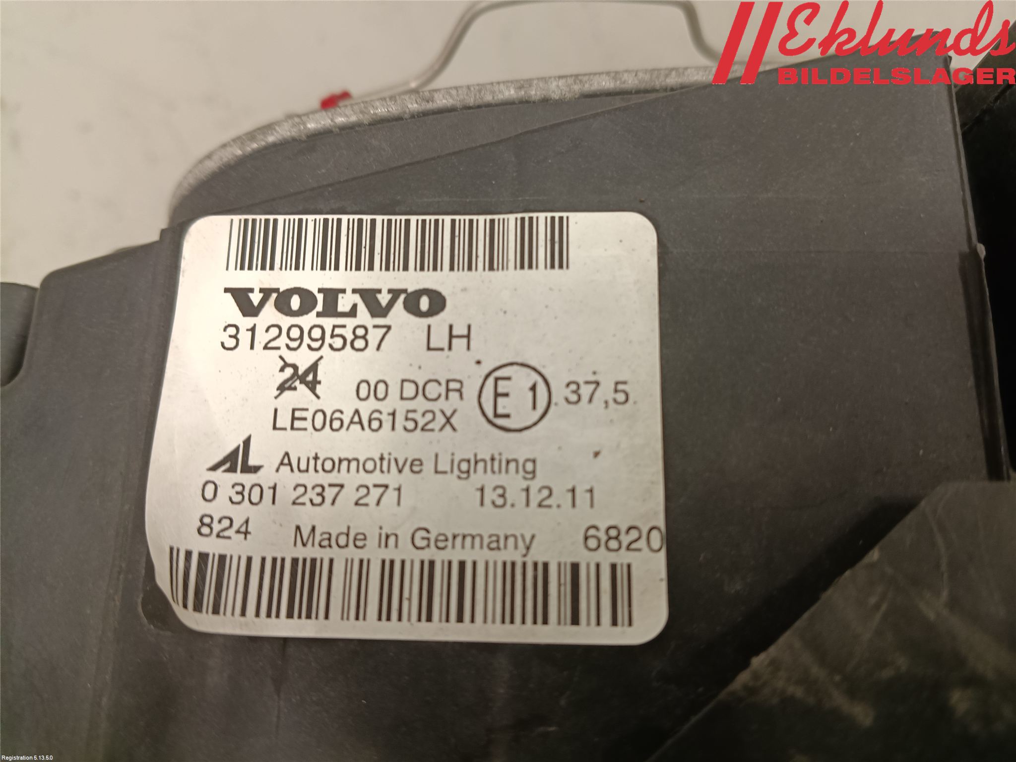 Volvo V50 08-12 Strålkastare Höger