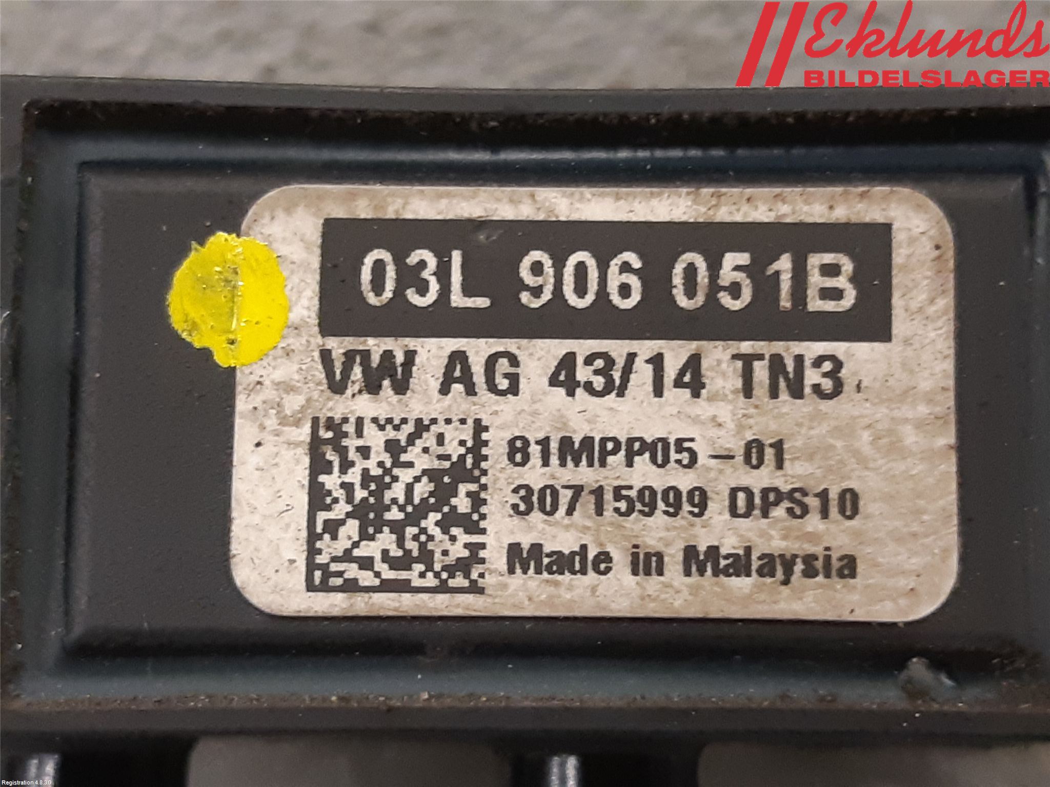 Volkswagen VW PASSAT 15-19 Givare Temp-Tryck Avgas