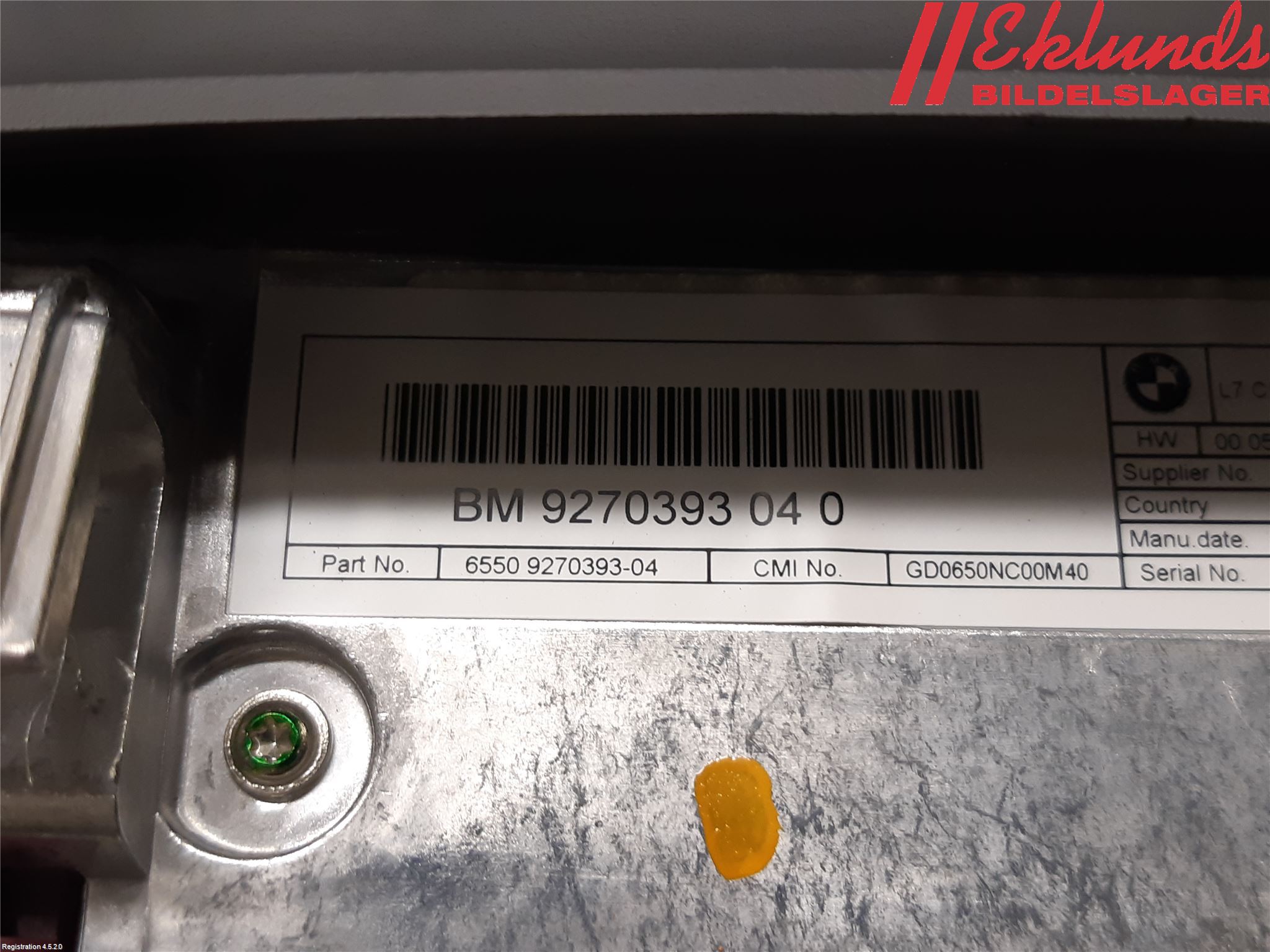 BMW 3 GT F34 13-19 Cd Radio - Multimediapanel
