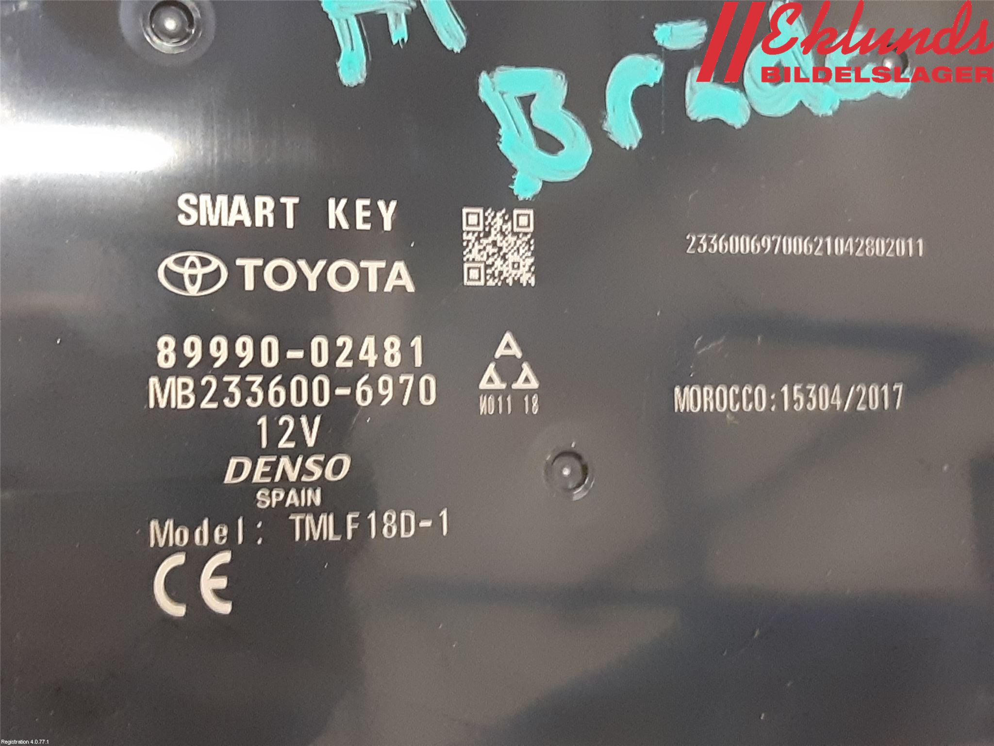 Toyota COROLLA 19- Styrenhet Övrigt