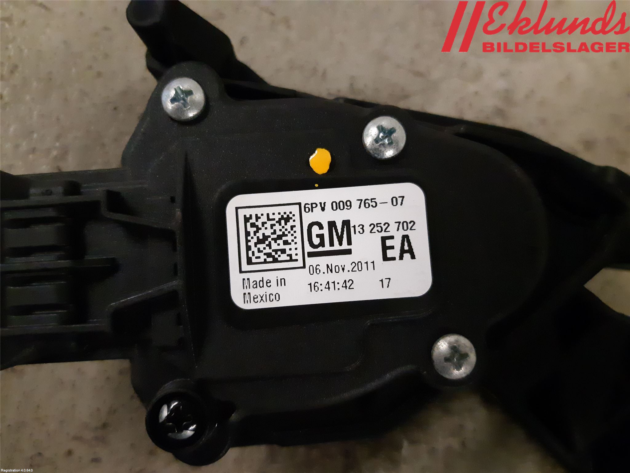 Opel ASTRA J 10-15 Gaspedal