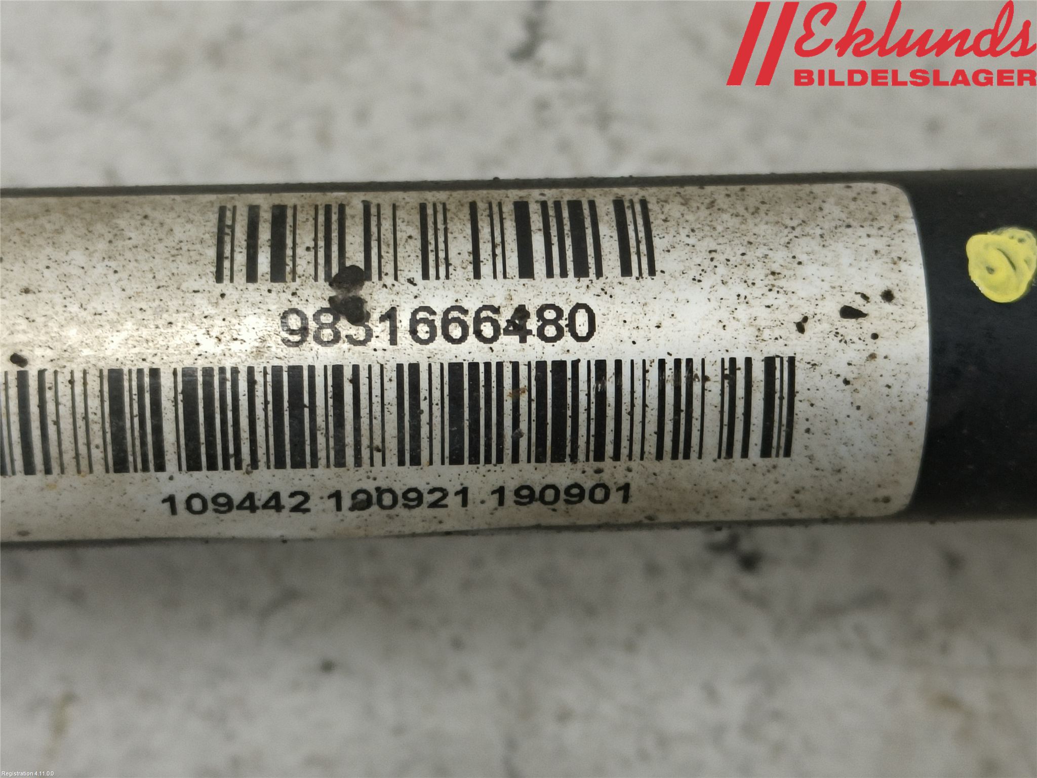 Peugeot 3008 17-24 Drivaxel Fram Vänster