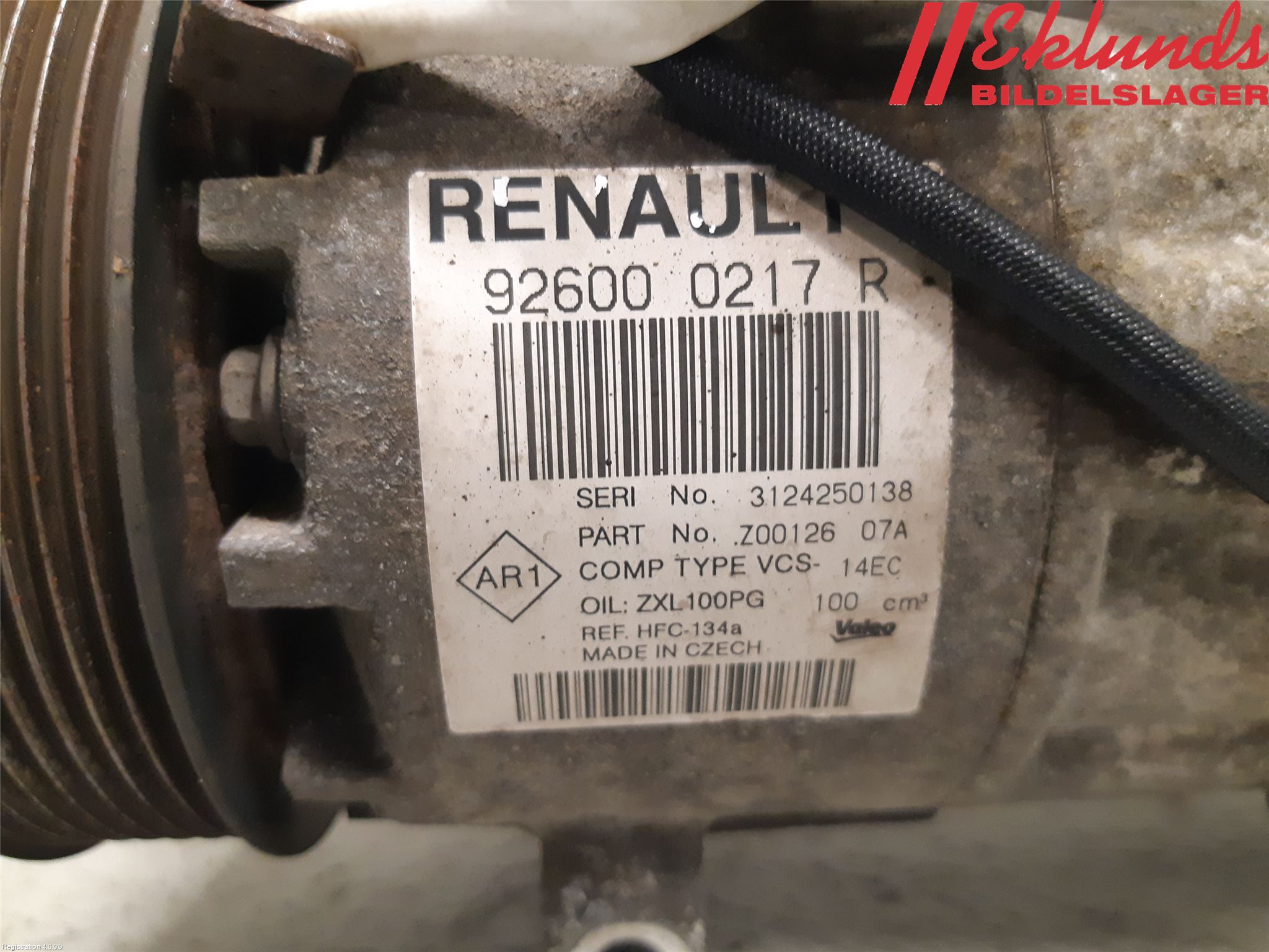 Renault CAPTUR 13-19 Ac Kompressor