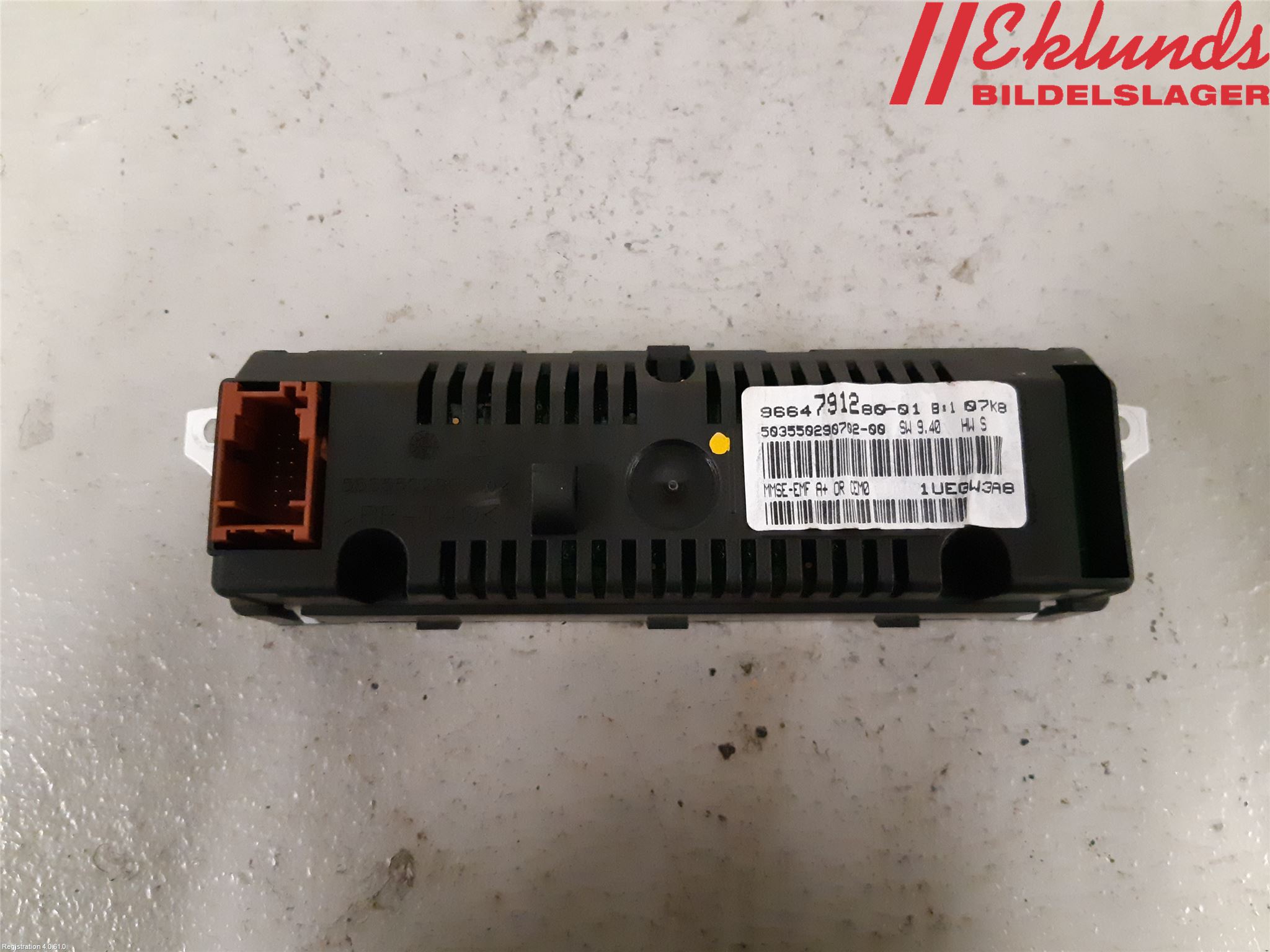 Peugeot 207 Kontrolldisplay