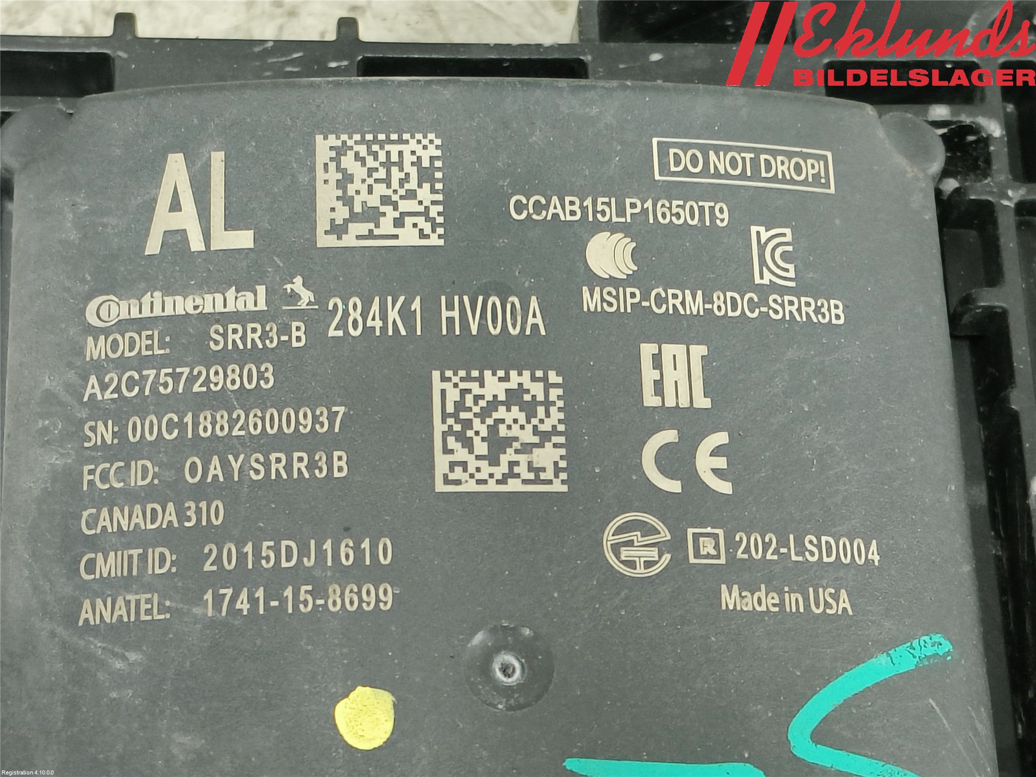 Nissan QASHQAI 17-21 Sensor Aktivt Kollisionsskydd