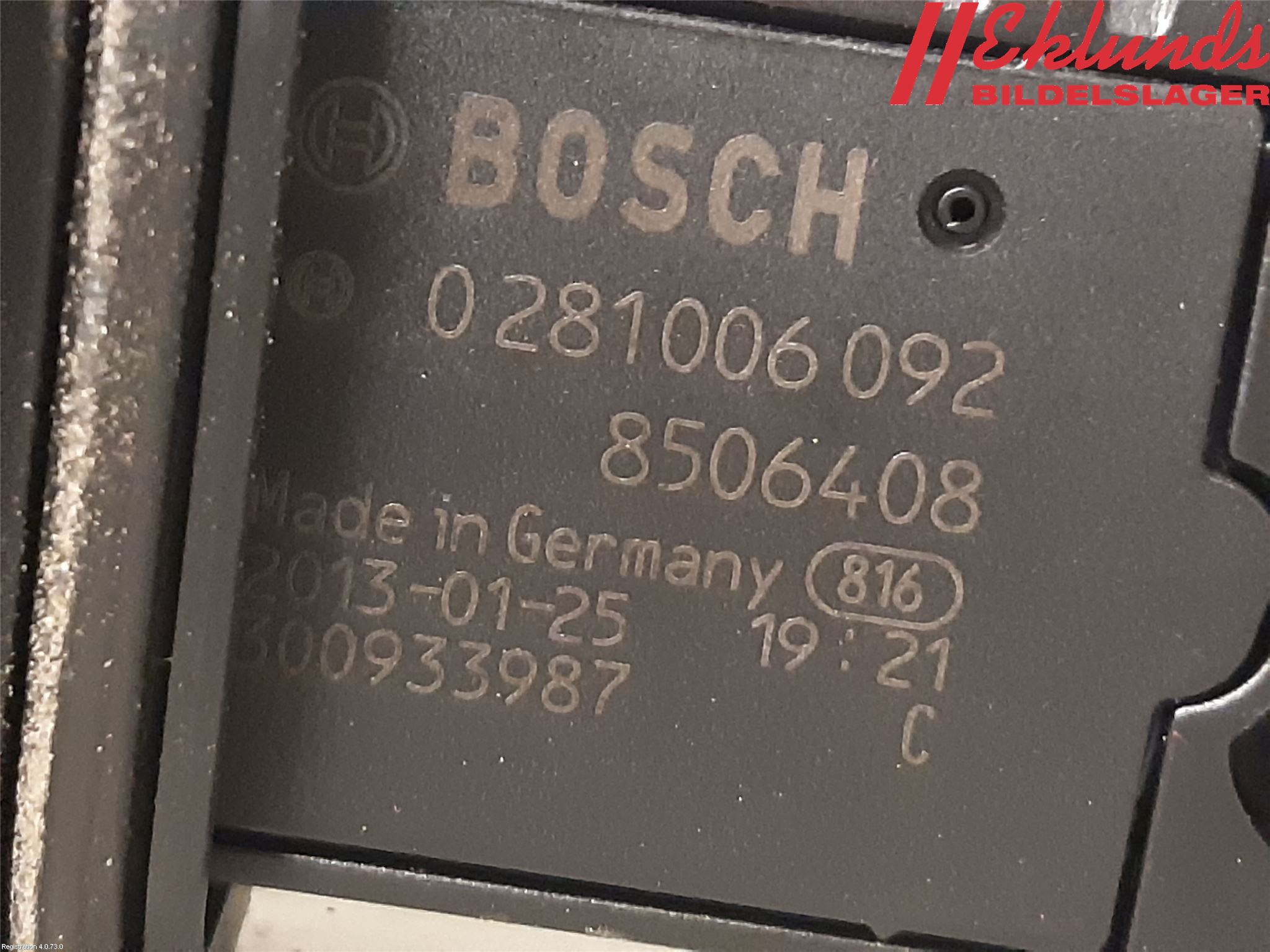 BMW 5 F10/F11/F18 09-17 Injluftmassamätare