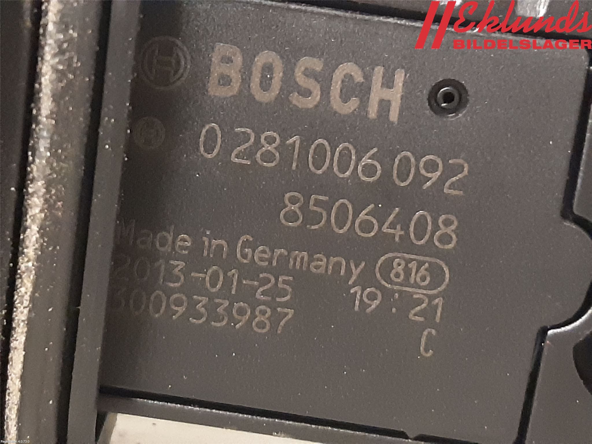 BMW 5 F10/F11/F18 09-17 Injluftmassamätare