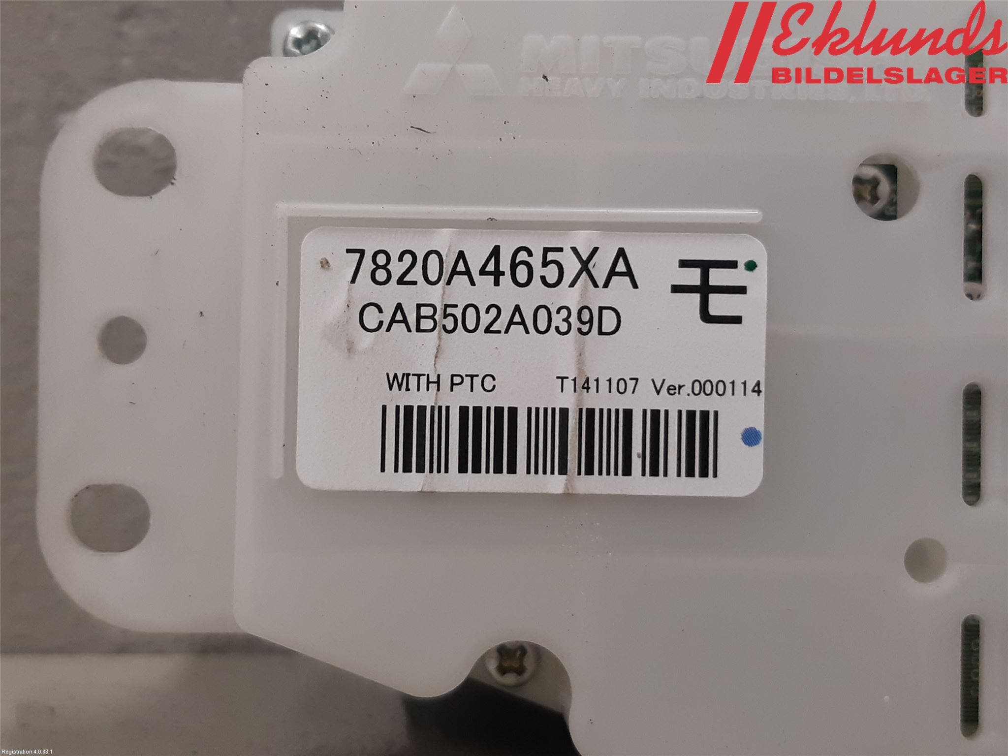 Mitsubishi OUTLANDER 13-21 Ac Styrenhet Ac Manöveren