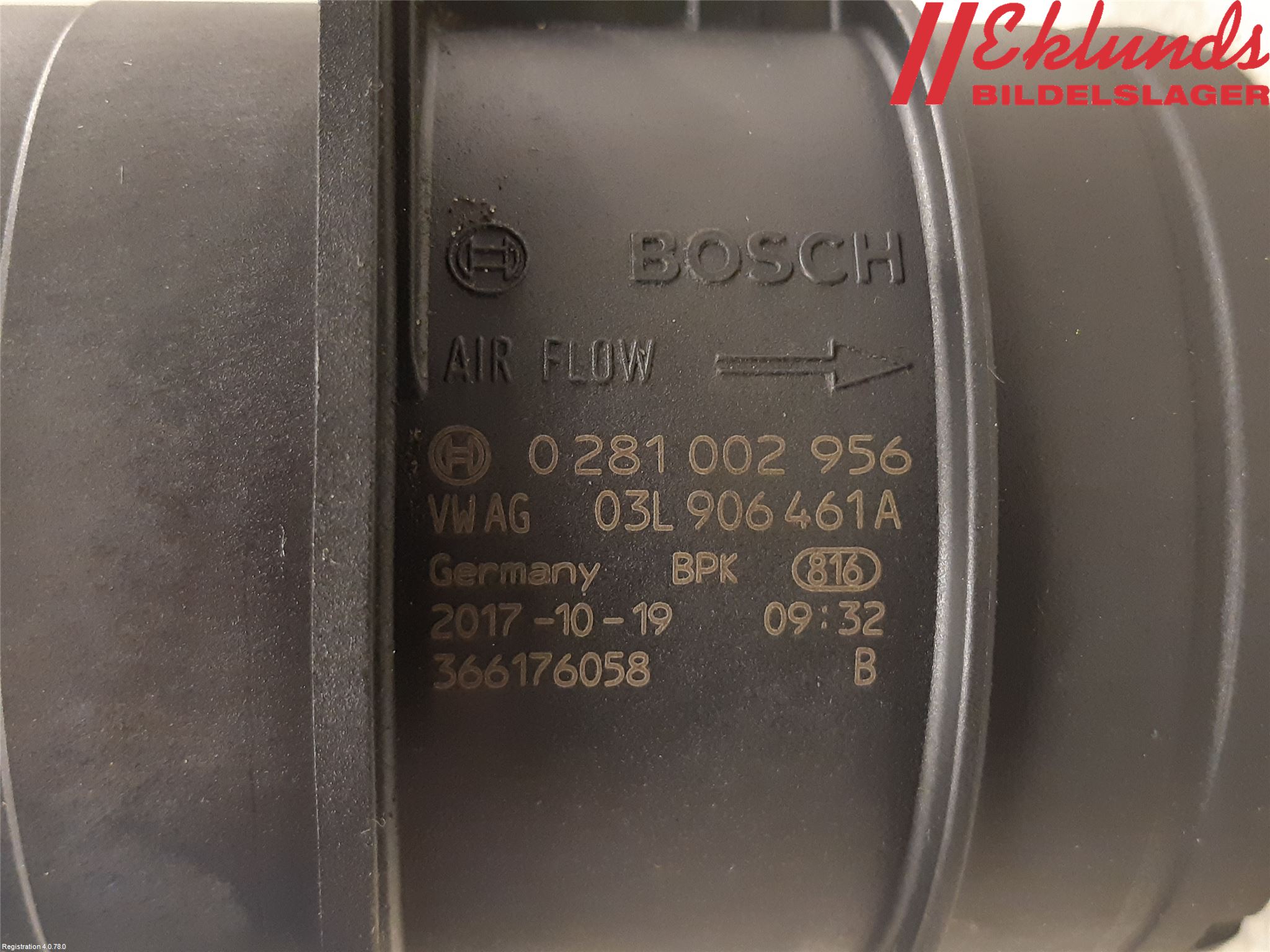 Audi A4/S4 B9 16-19 Injluftmassamätare