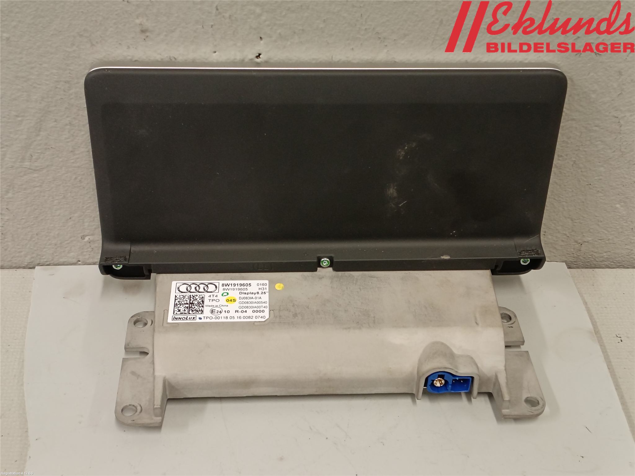 Audi A4/S4 B9 16-19 Cd Radio - Multimediapanel