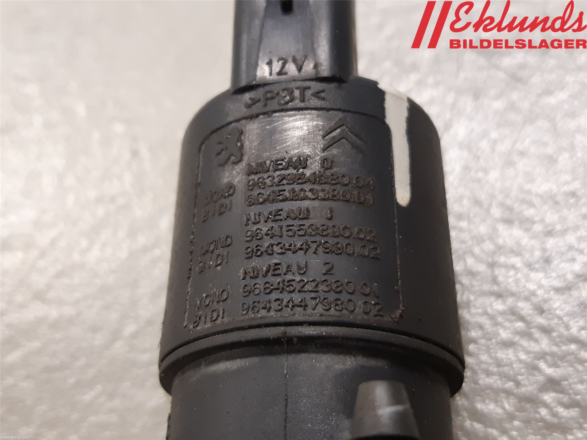 Fiat SCUDO 07-16 Spolarpump Vindruta