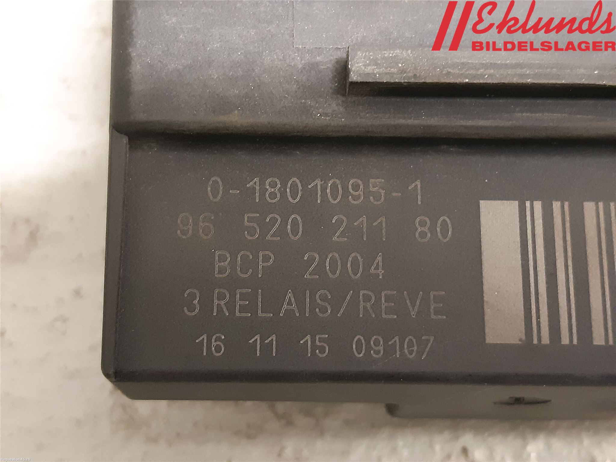 Citroen BERLINGO 08-18 Relä Övrigt