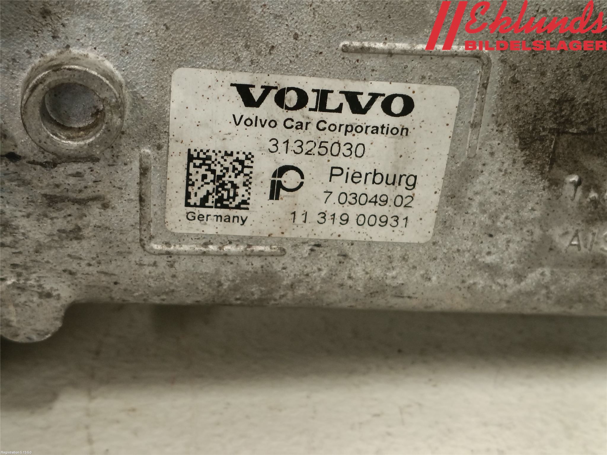 Volvo XC70 08-13 Egr Ventil