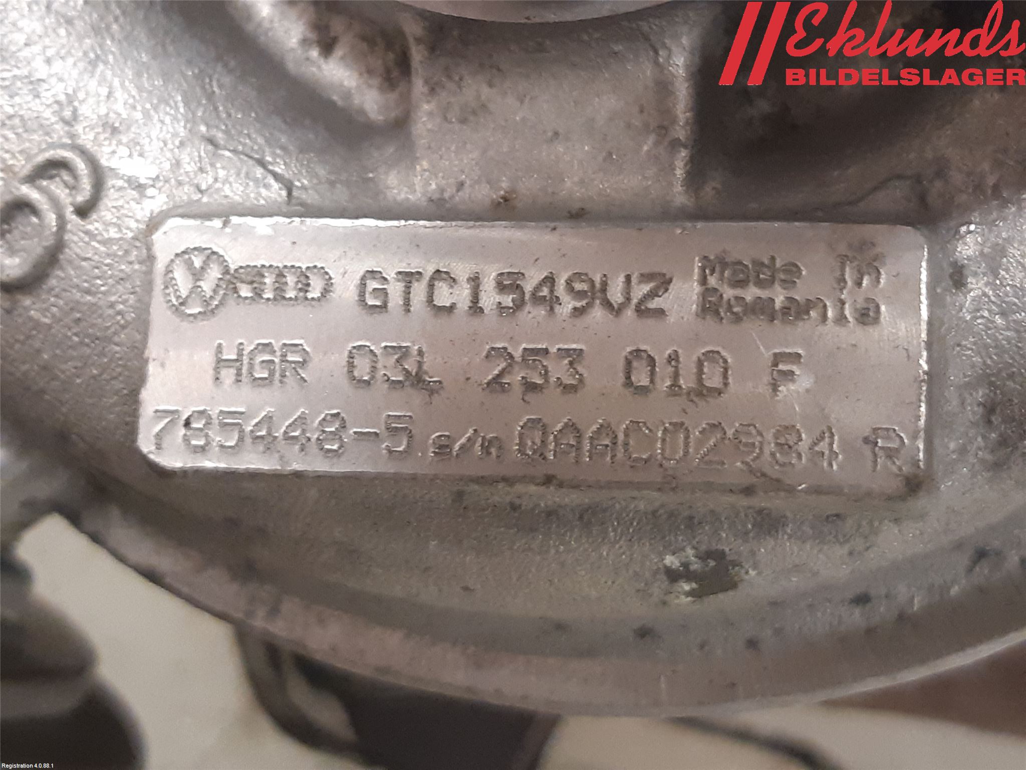 Volkswagen VW PASSAT 11-14 Turboaggregat