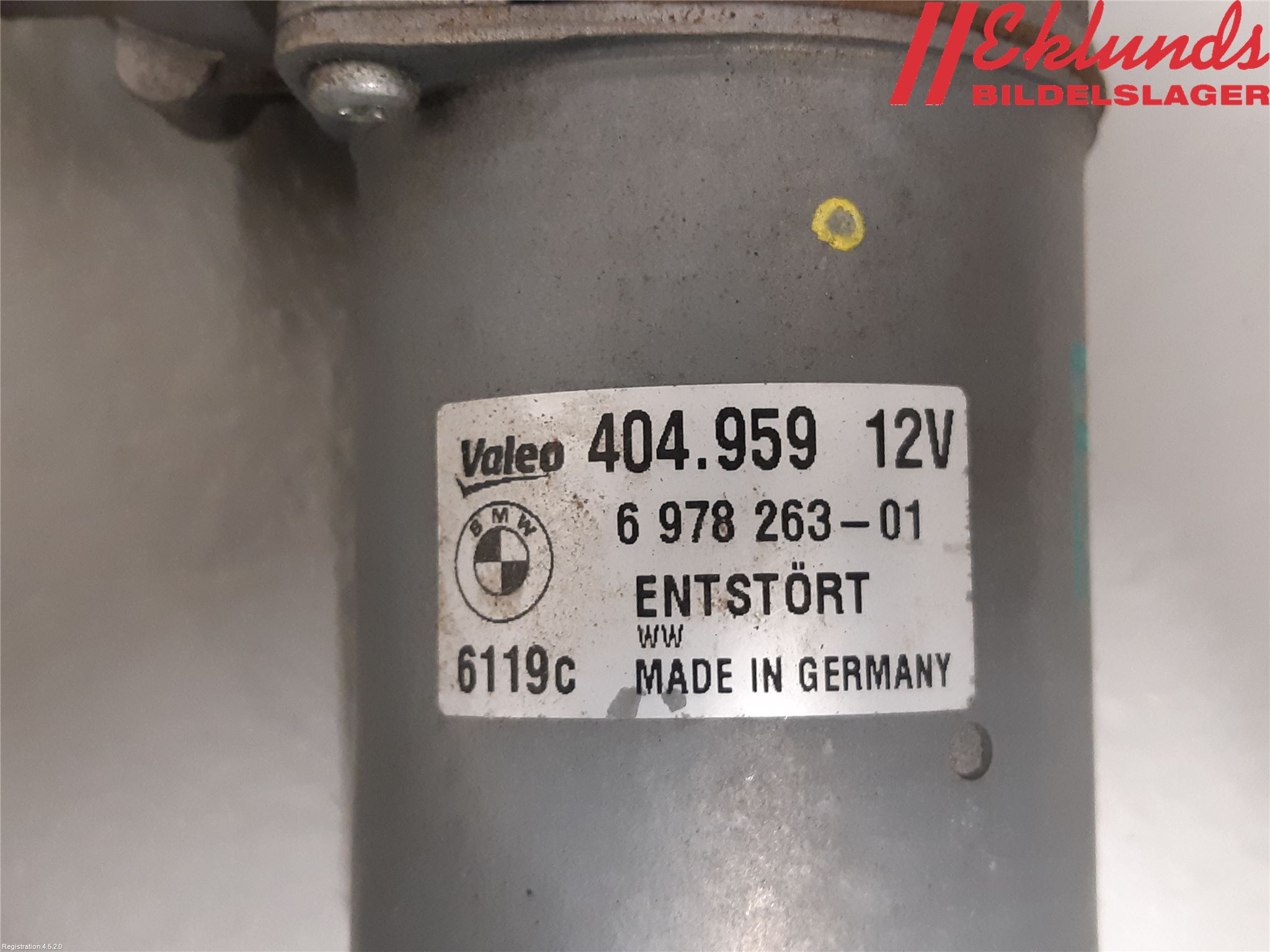 BMW 3 E90/91 SED/TOU 05-12 Torkarmotor Vindruta