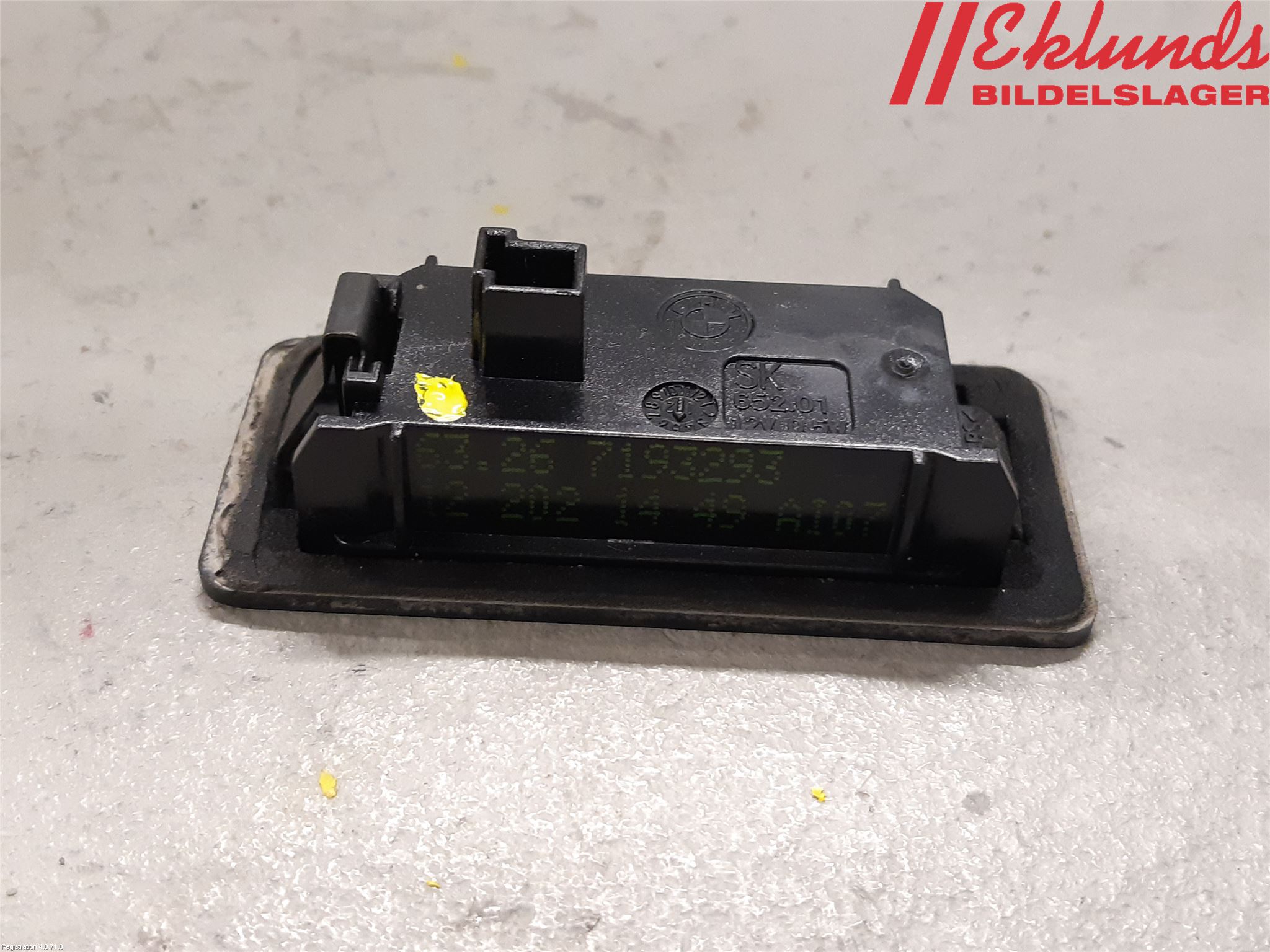 BMW 5 F10/F11/F18 09-17 Skylt Belysning