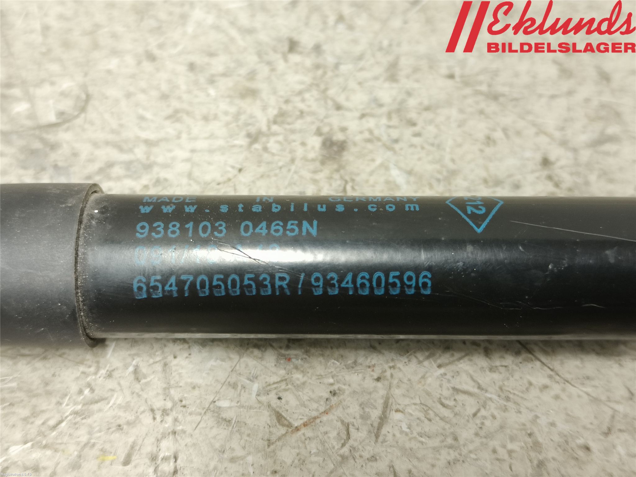 Renault TRAFIC/E-TECH 15- Gasfjäder Motorhuv