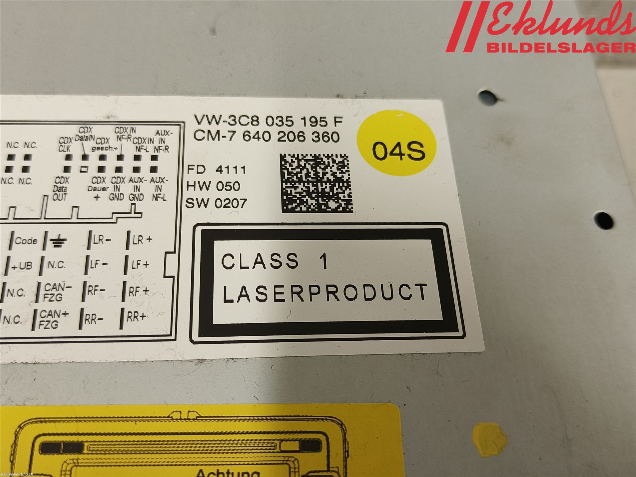 Volkswagen VW PASSAT 11-14 Cd Radio - Multimediapanel