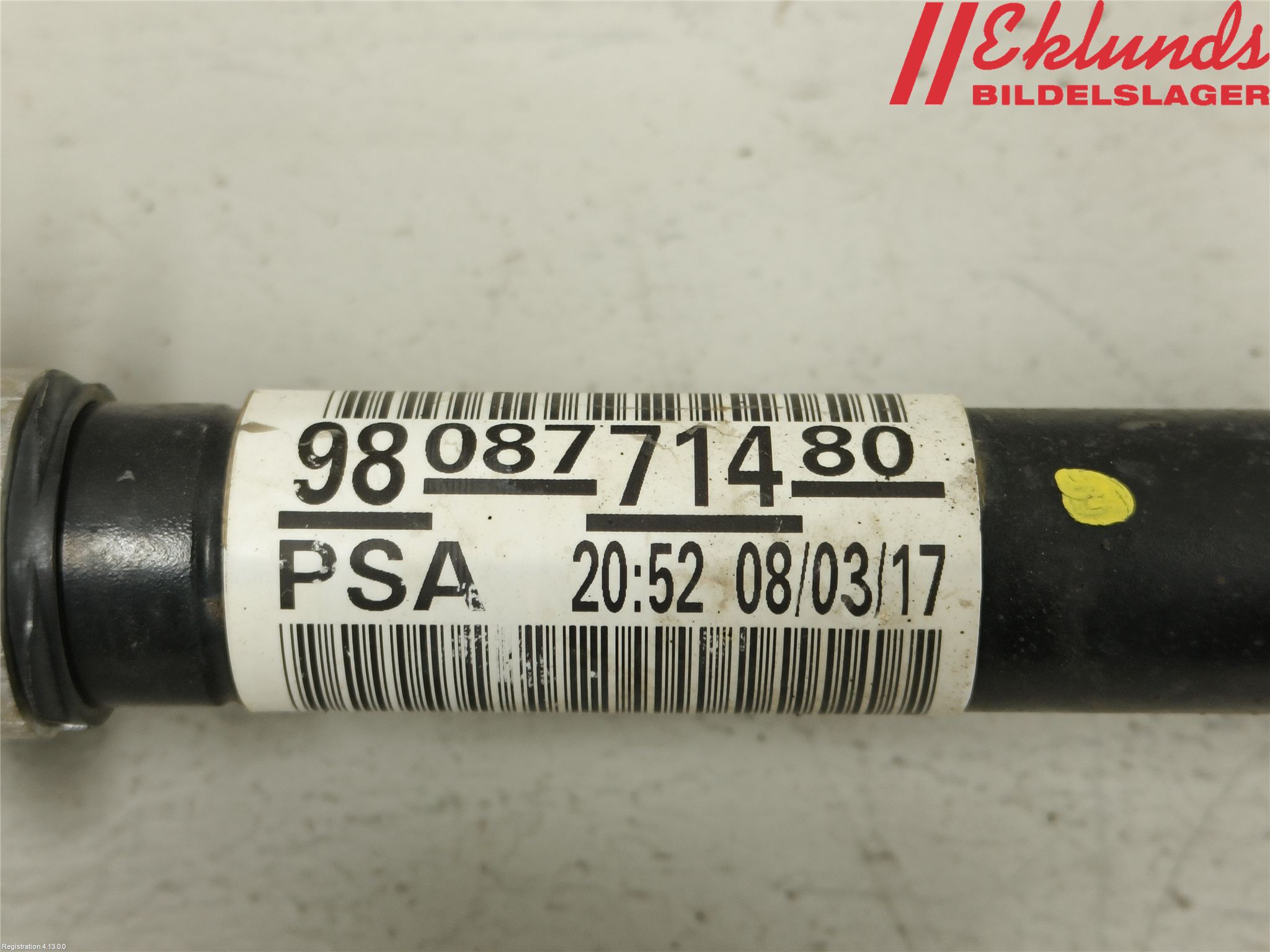 Peugeot 3008 17-24 Drivaxel Fram Vänster
