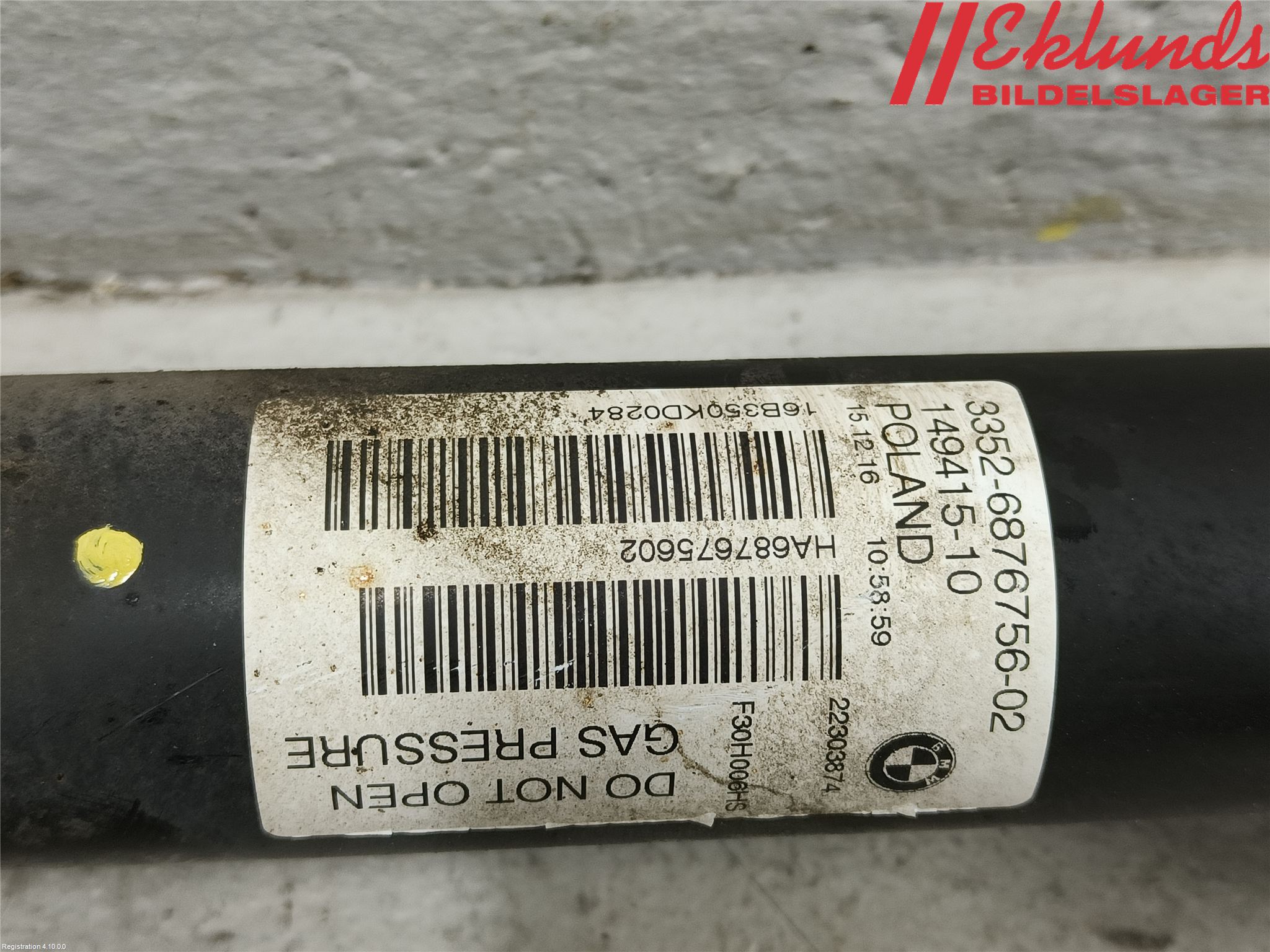 BMW 3 F30/F31/F80 12-19 Stötdämpare Bak