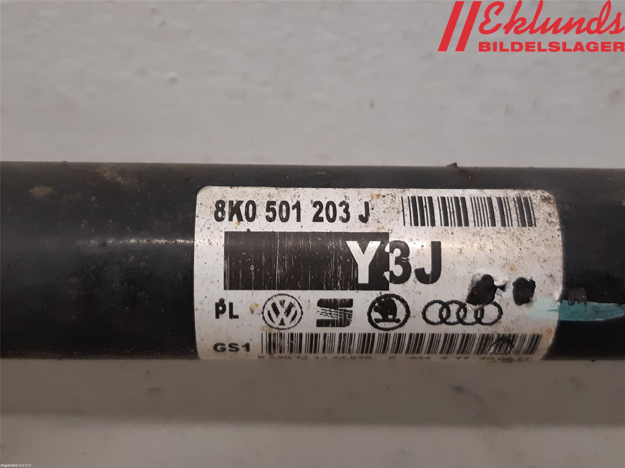 Audi A4 ALLROAD 09-16 Drivaxel Bak Vänster
