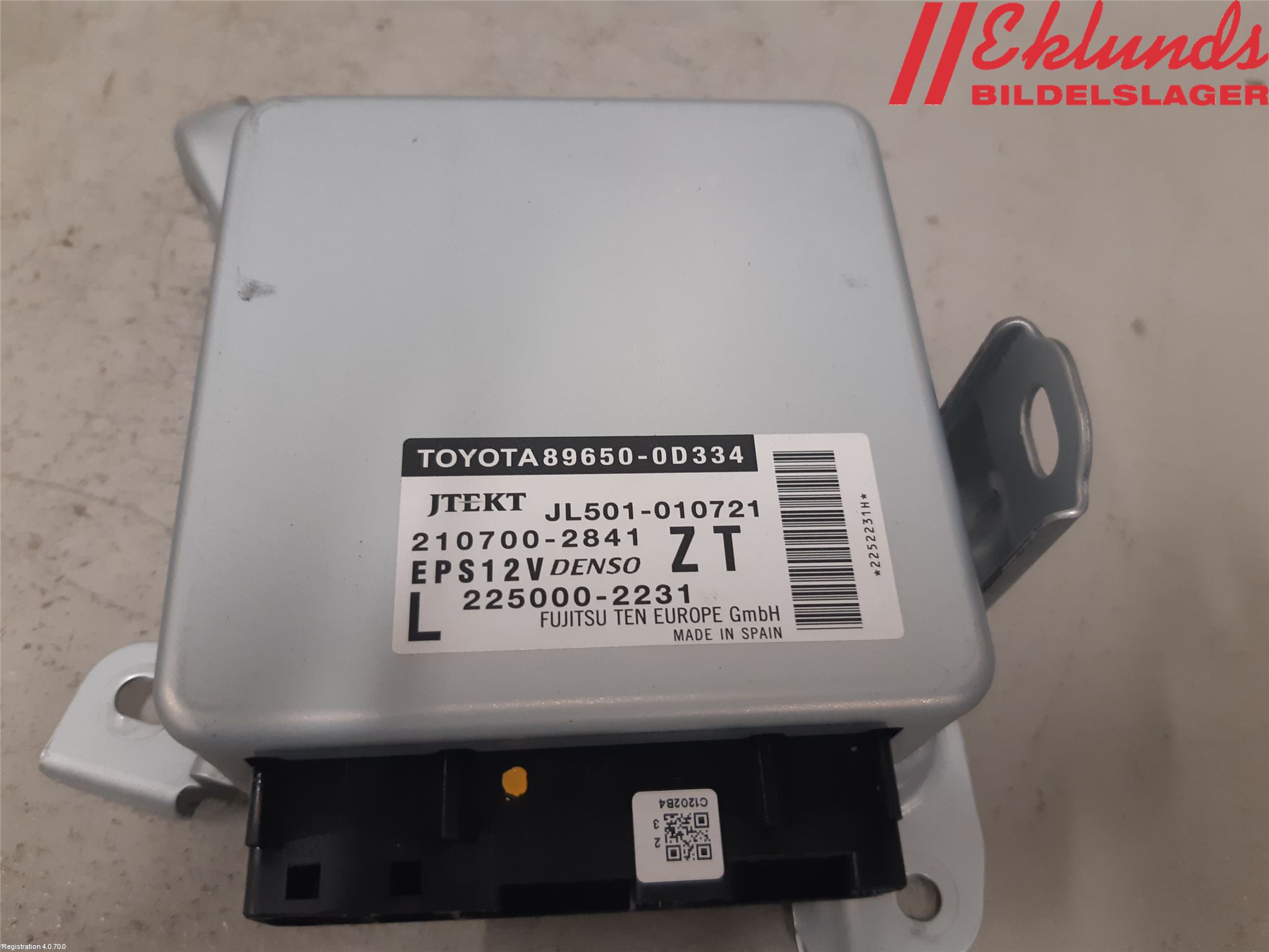 Toyota YARIS XP130 15-20 Styrenhet Styrservo