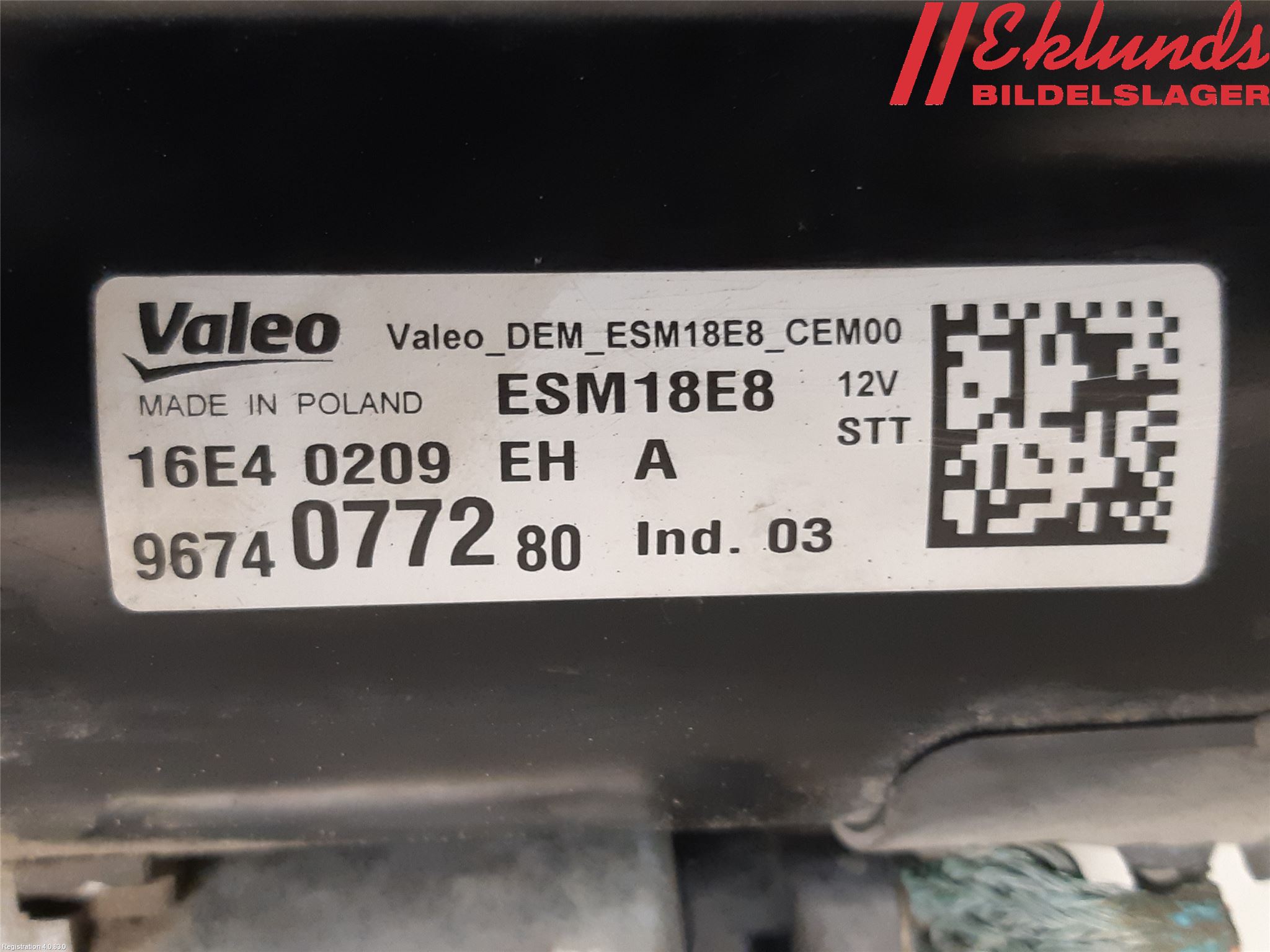 Peugeot 308 14-21 Startmotor