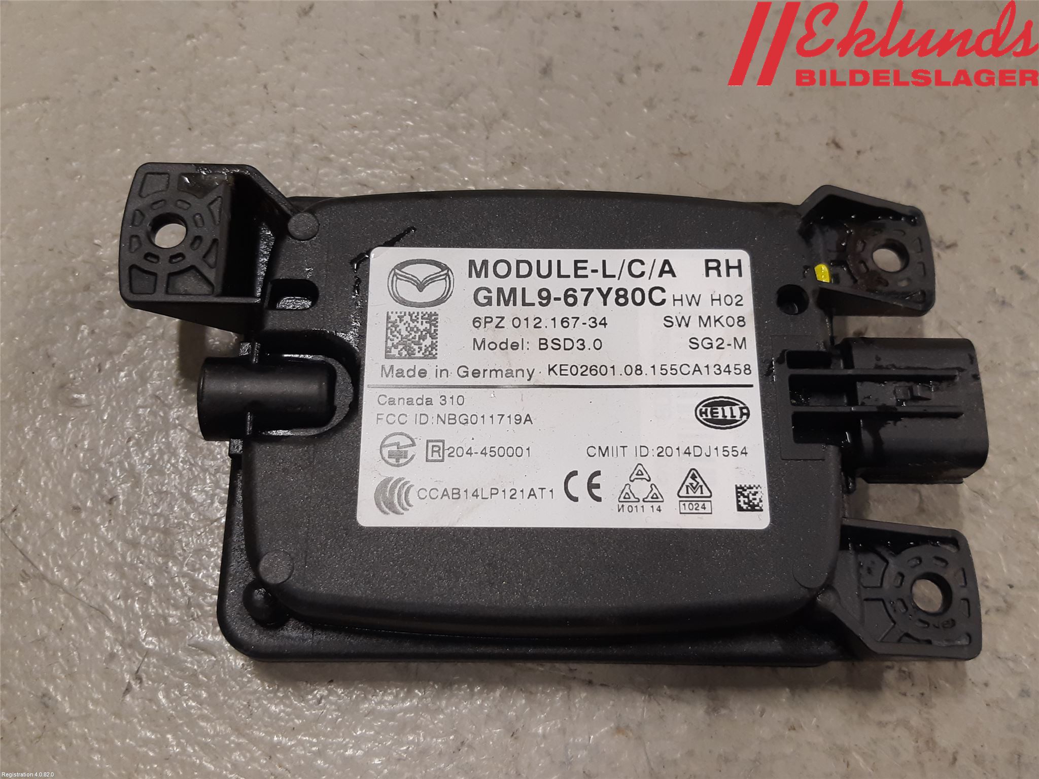 Mazda 6 13- Sensor Aktivt Kollisionsskydd