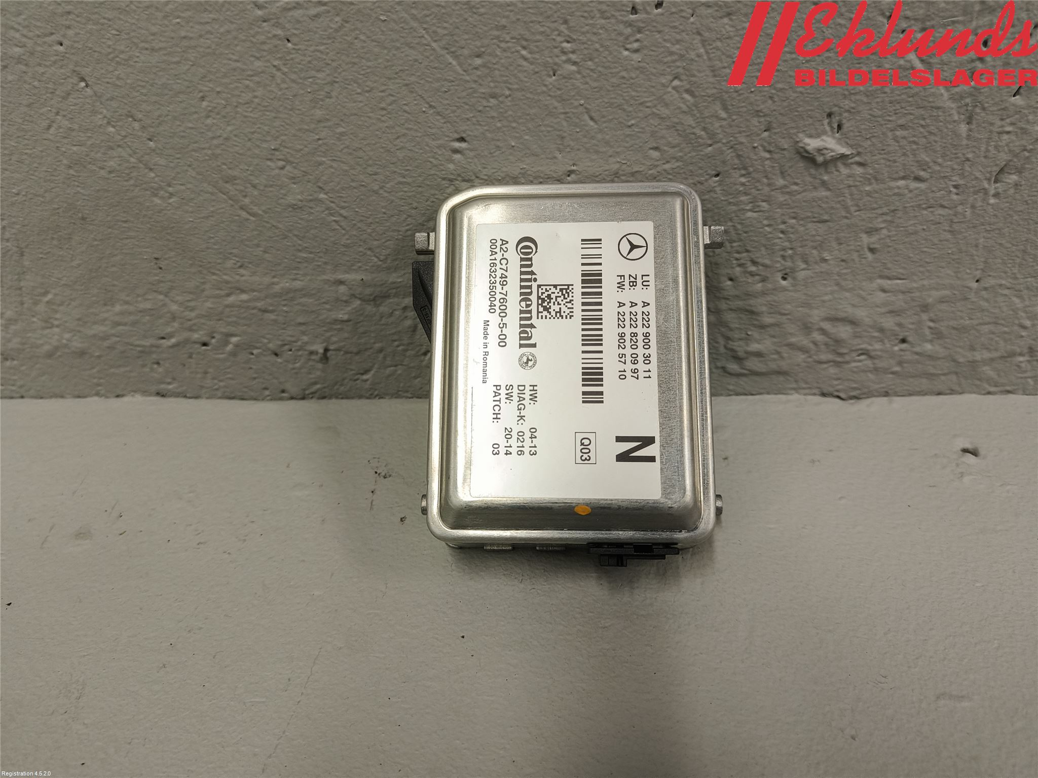 Mercedes-Benz MB GLC-KLASS (X253/C253) 15-22 Sensor Aktivt Kollisionsskydd