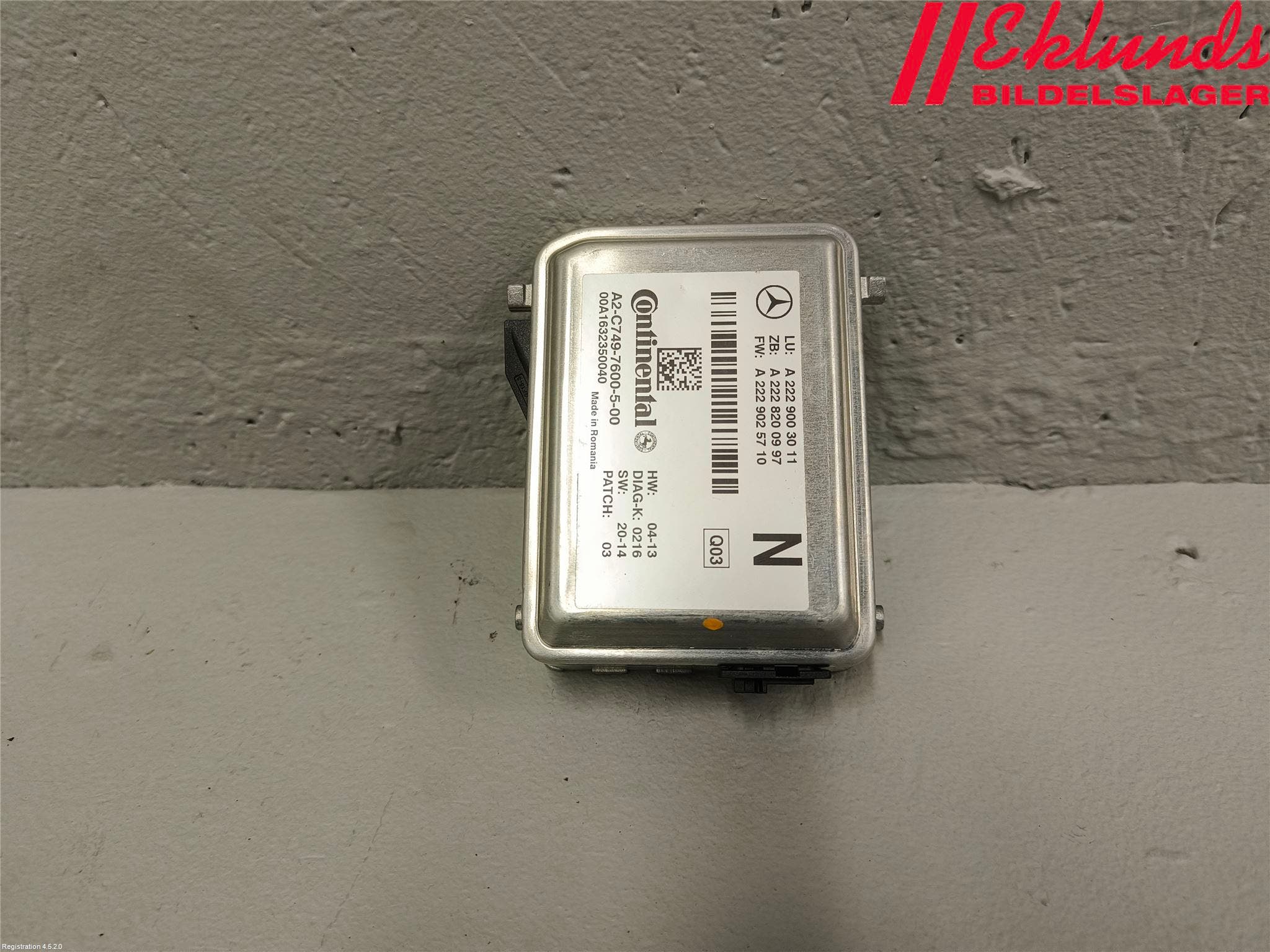 MB GLC-KLASS (X253/C253) 15-22 Sensor Aktivt Kollisionsskydd