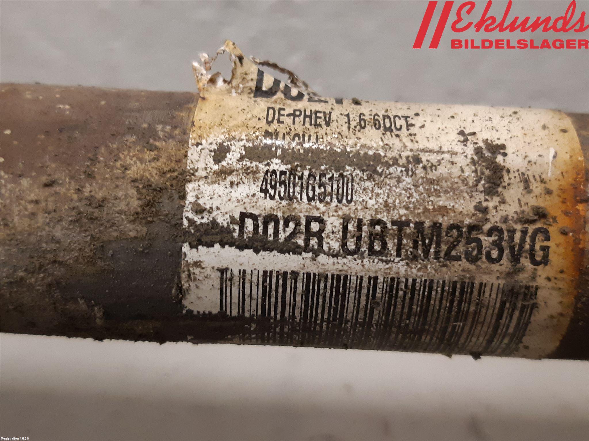 Kia NIRO (DE) 17-22 Drivaxel Fram Höger