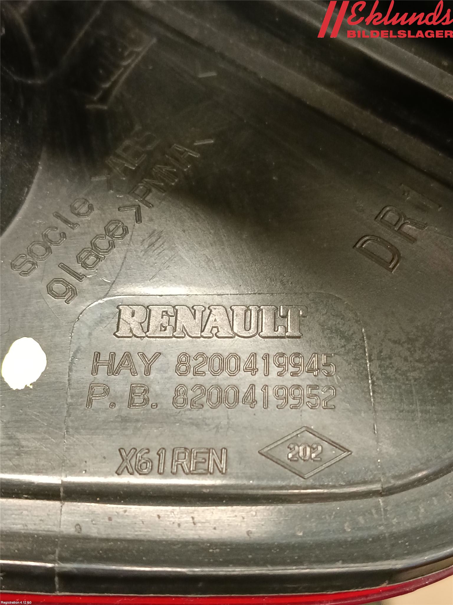 Renault KANGOO II 08-14 Bakljus Höger