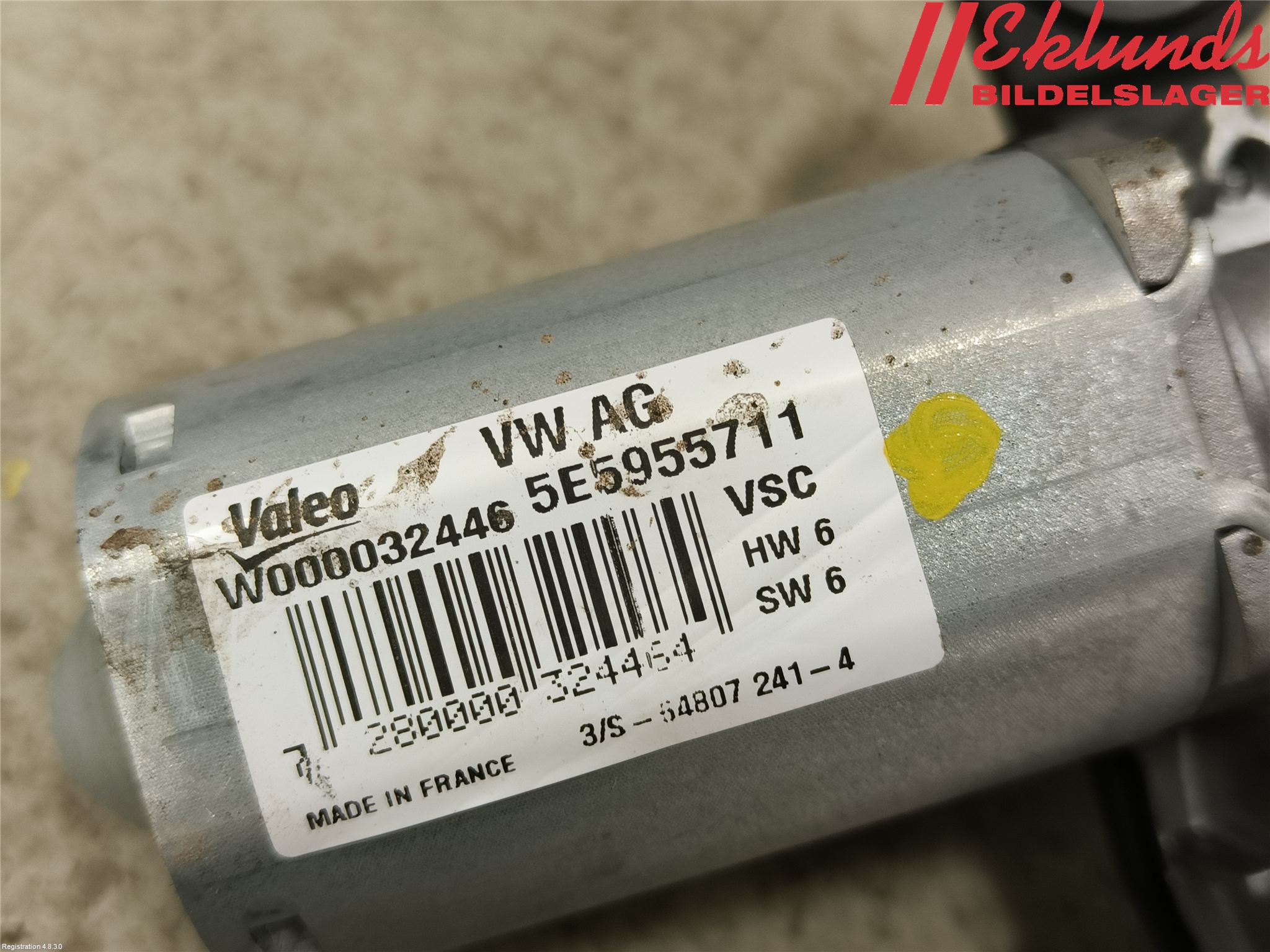 Seat TOLEDO 12-19 Torkarmotor Baklucka