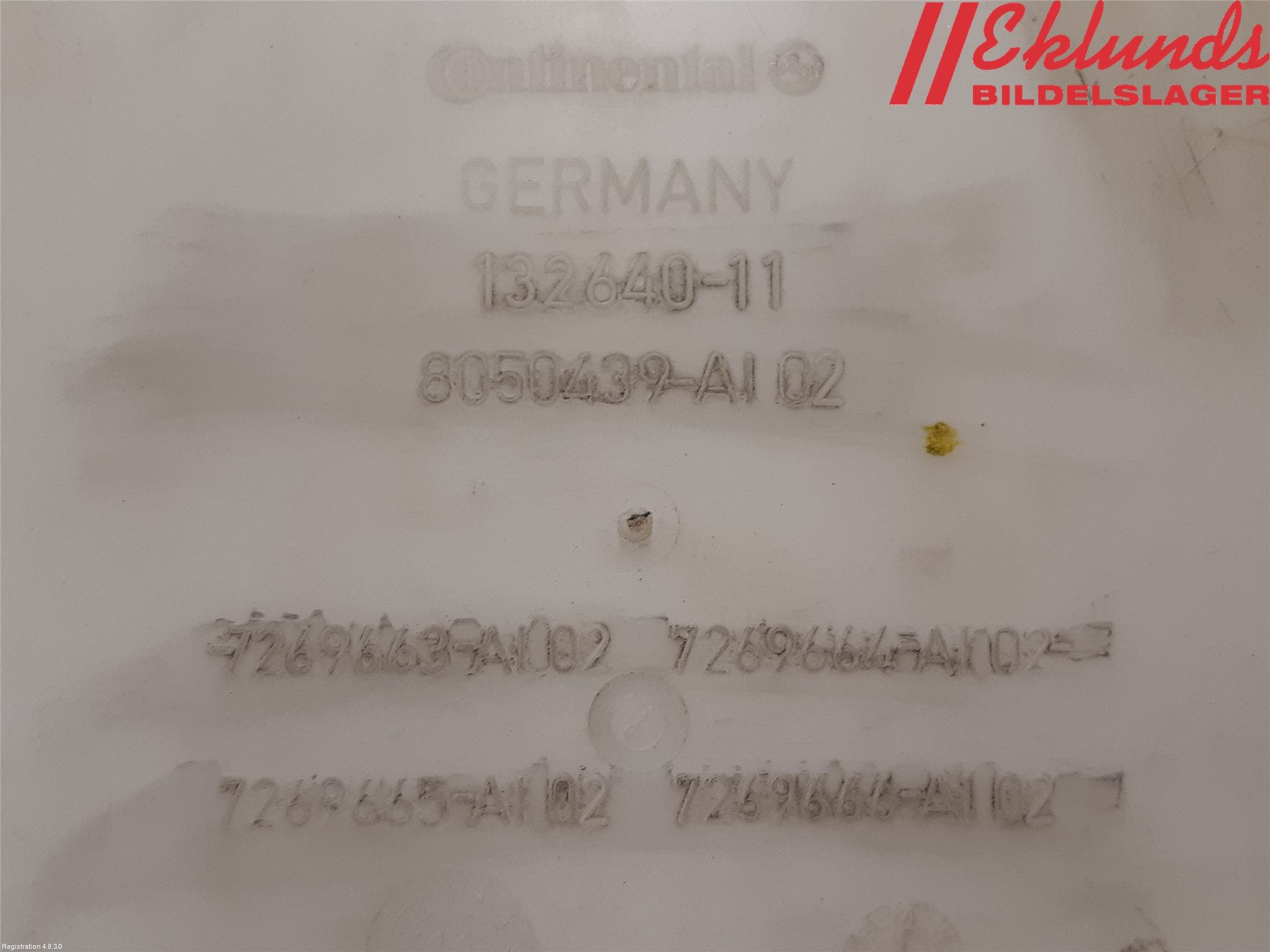 BMW 5 F10/F11/F18 09-17 Spolartank Vindruta