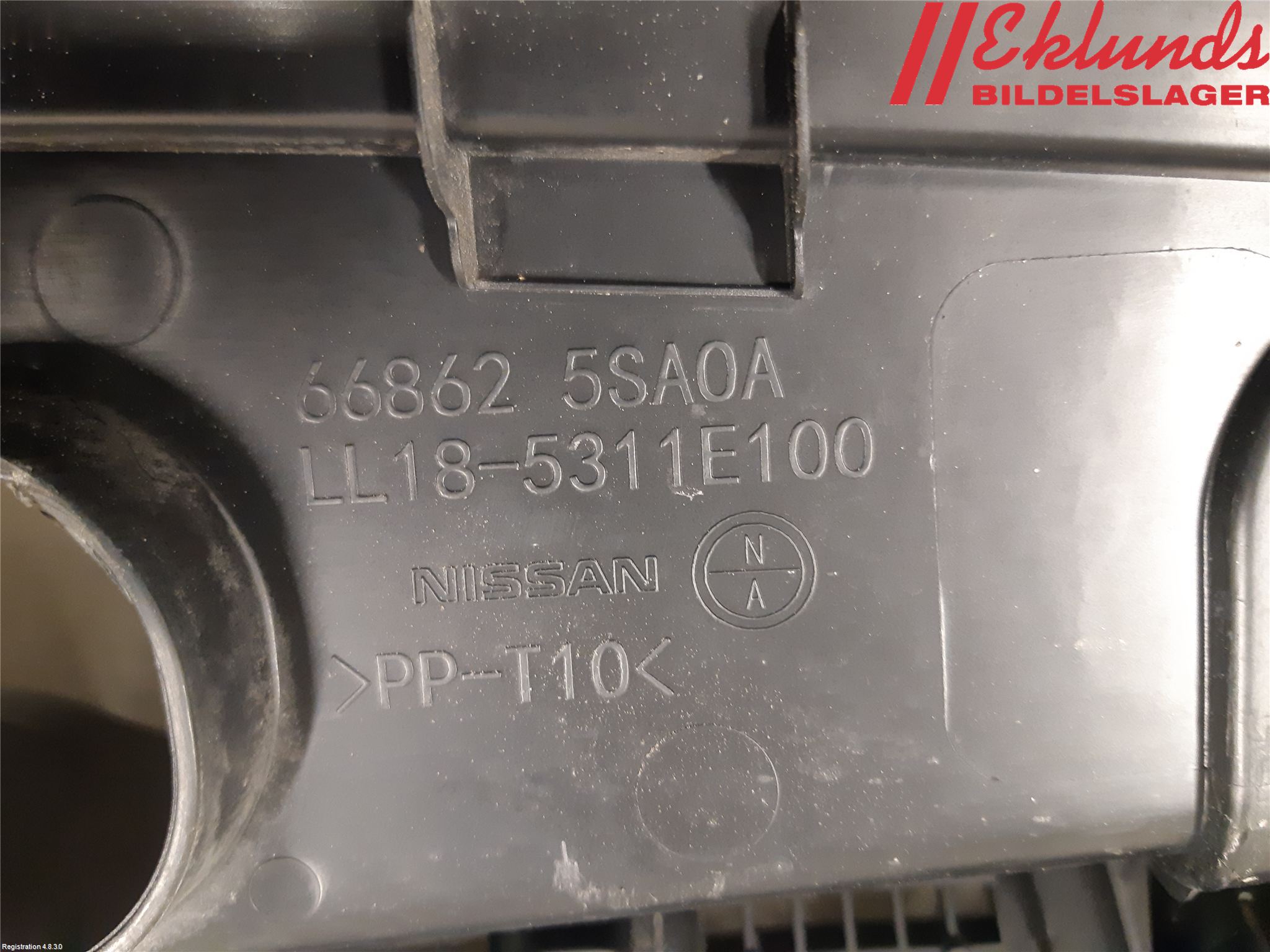 Nissan LEAF 18- Torpedplåt-Torpedplast