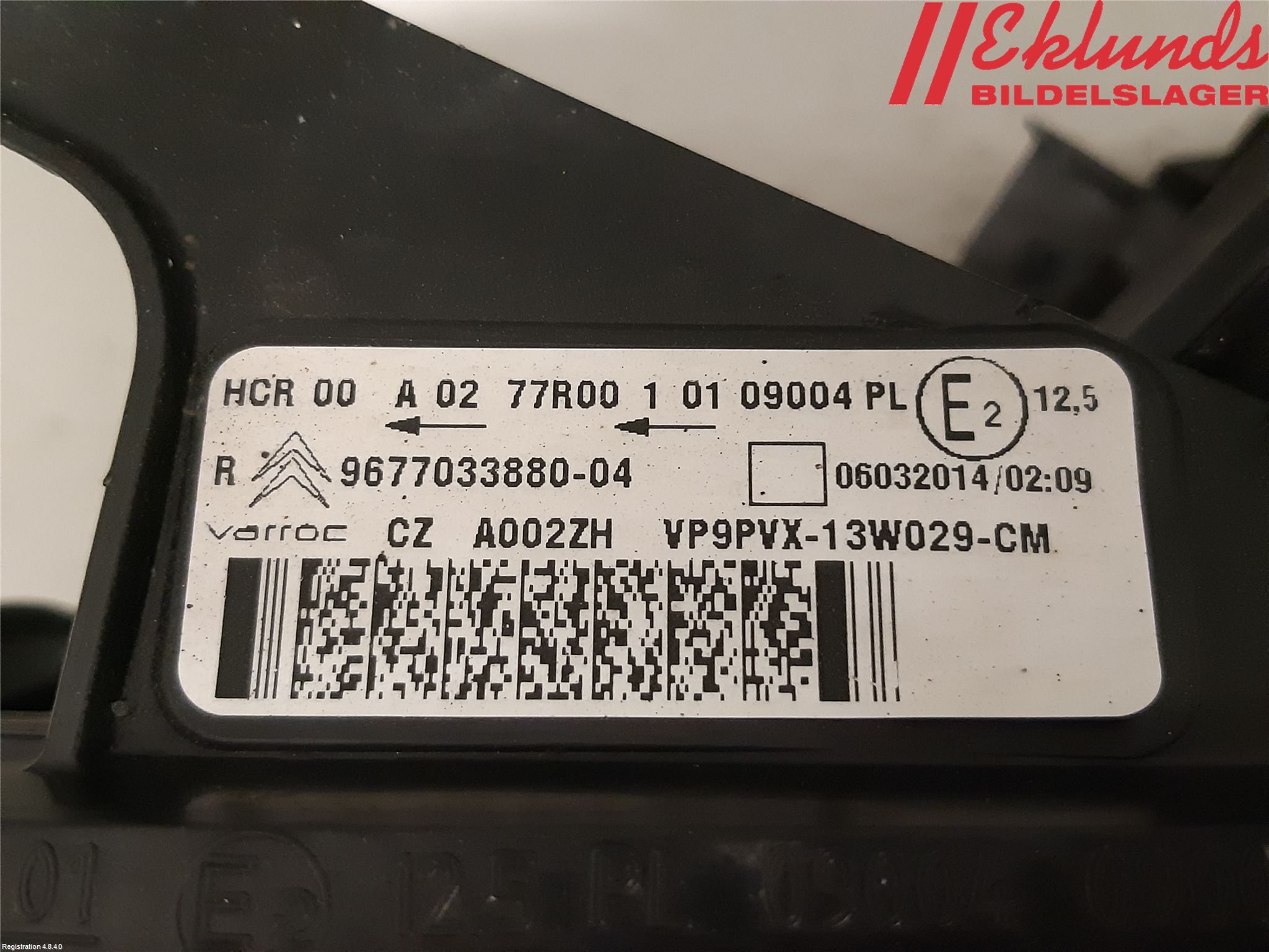 Citroen C3 10-17 Strålkastare Höger